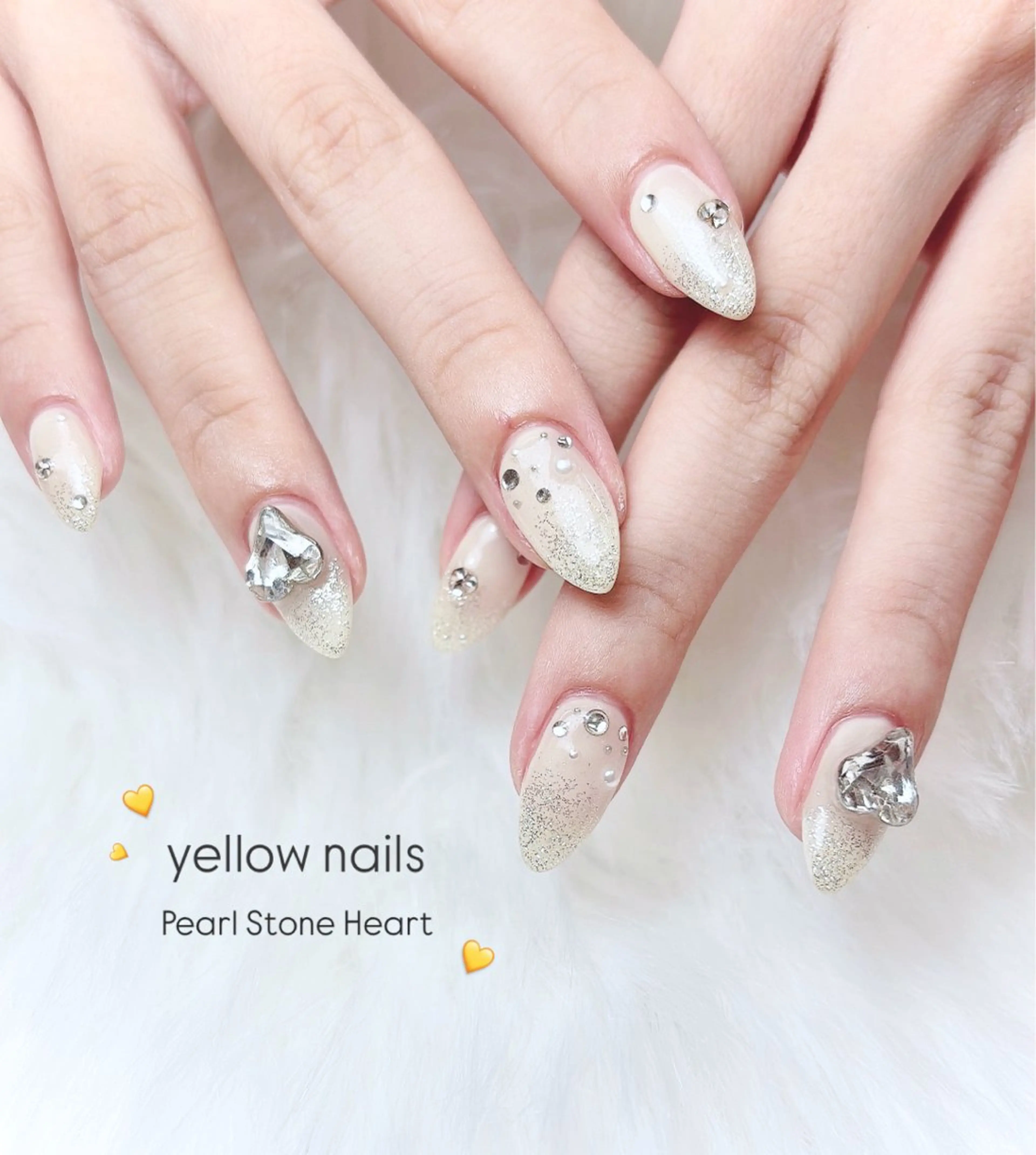 ネイル ハート キラキラネイル 韓国ネイル ラメ(グリッター) シンプルネイル ar studio/ ARISAのエステ・リラクイメージ