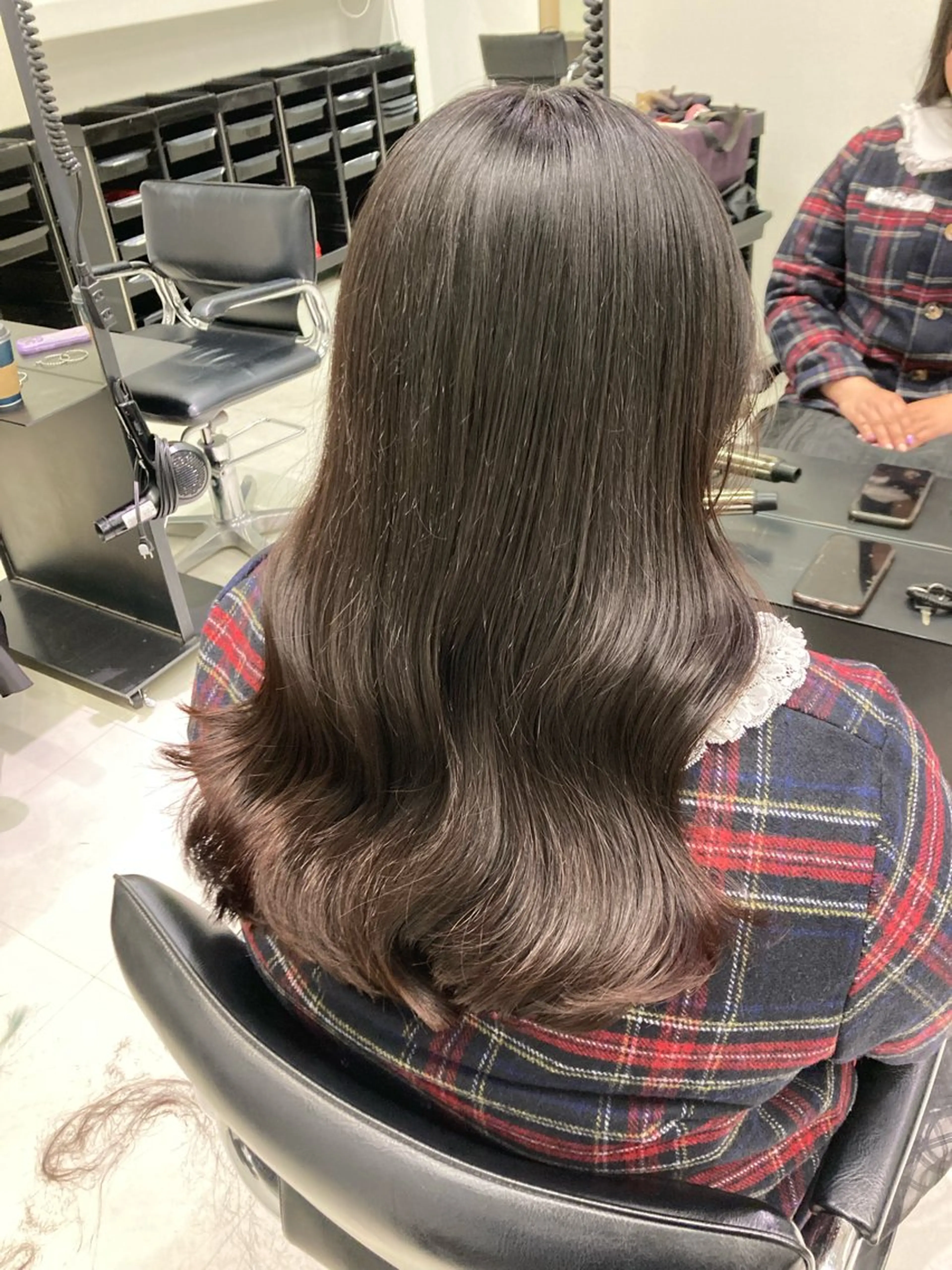 ロング ヘアカラー トリートメント 💖ブリーチなし透明 感💖ASAHIのヘアスタイル