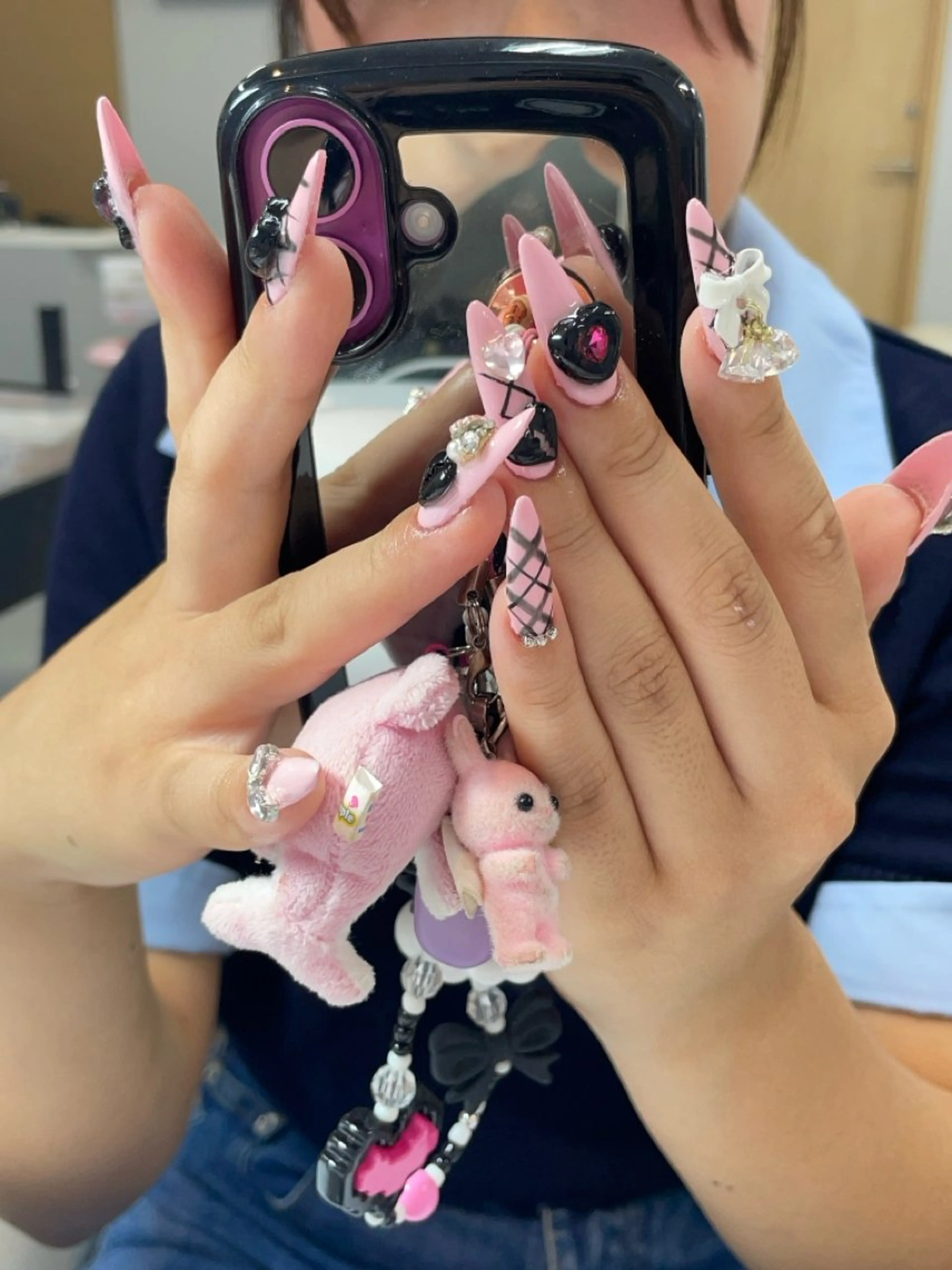 ネイル アートネイル フレンチネイル ジェルネイル 韓国ネイル ミラーネイル Rin Nail 新大久保店のネイルデザイン