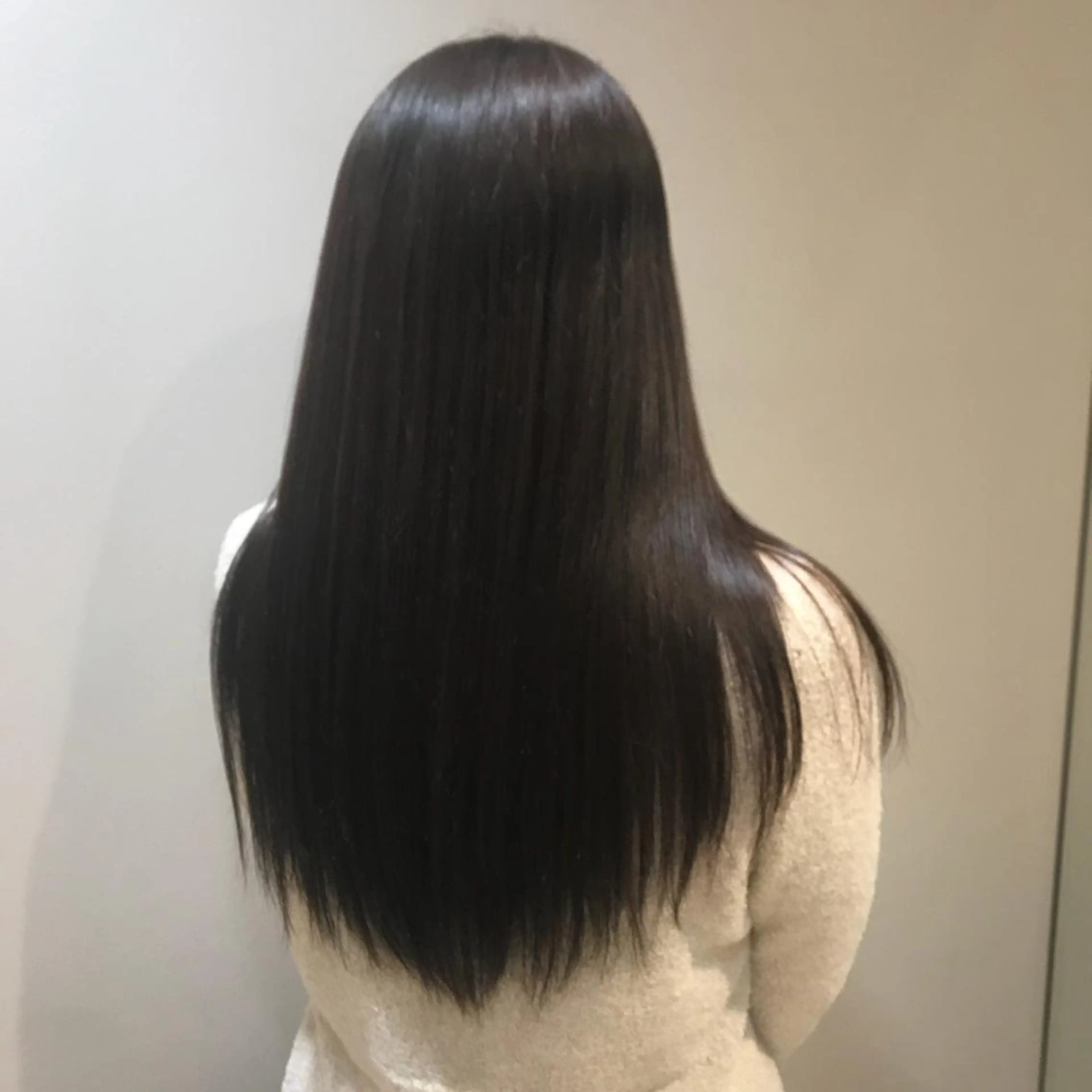 ロング 縮毛矯正 関 沙緒里のヘアスタイル