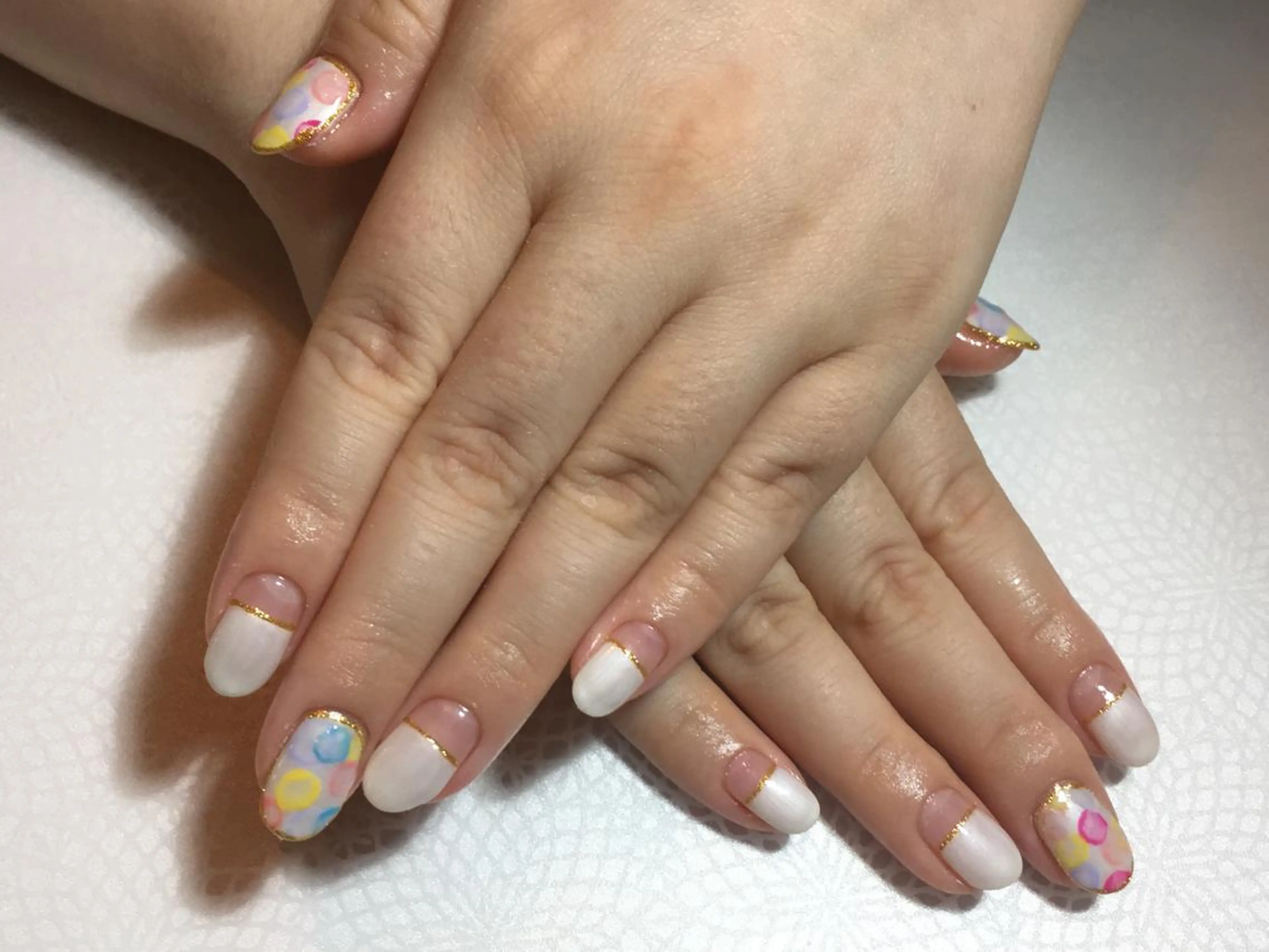 ネイル ドット 夏ネイル 古川 里美のネイルデザイン