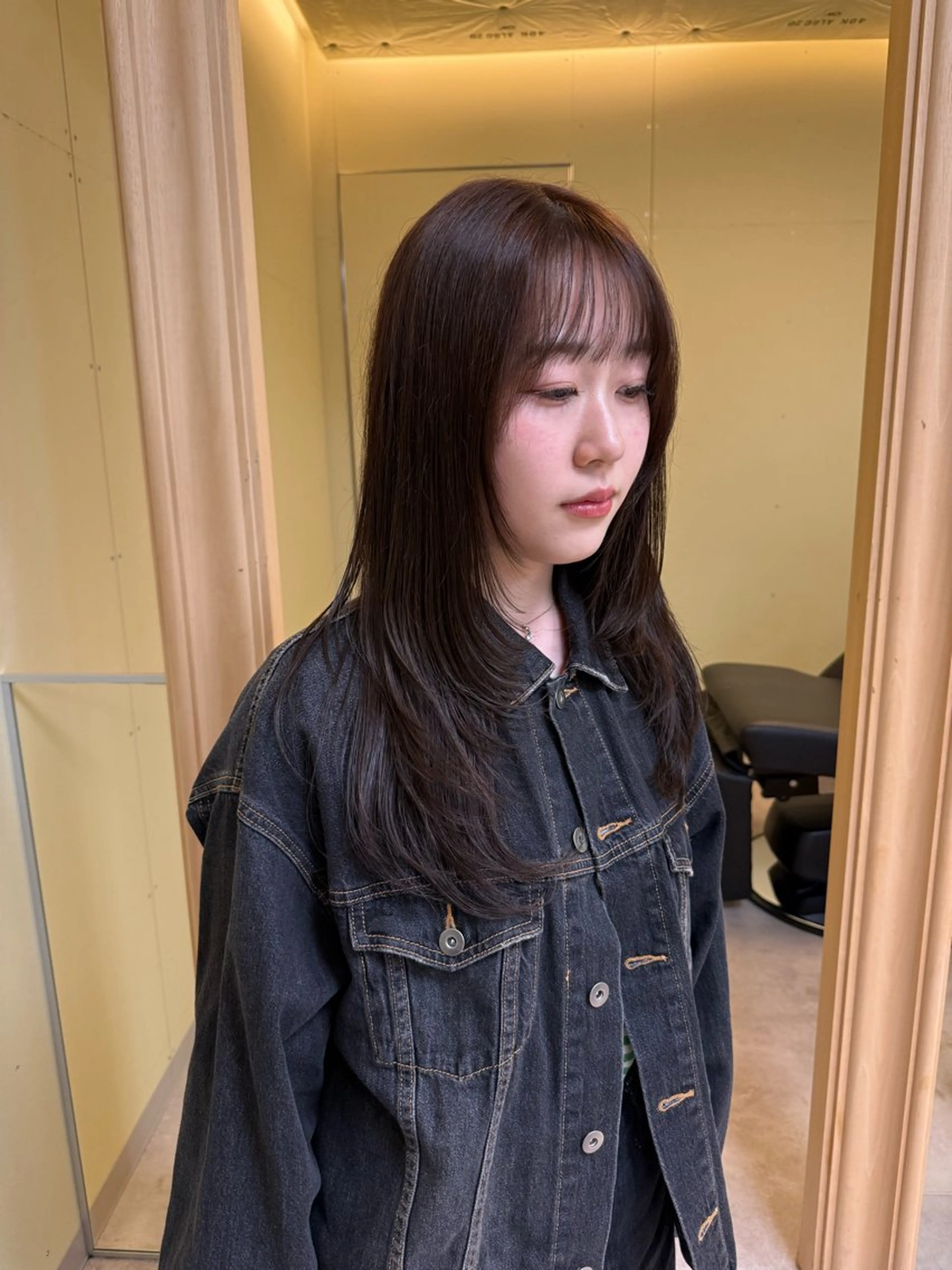 セミロング カラー カット ヘアカラー 伶風/ボブ/ ハッシュカットのヘアスタイル