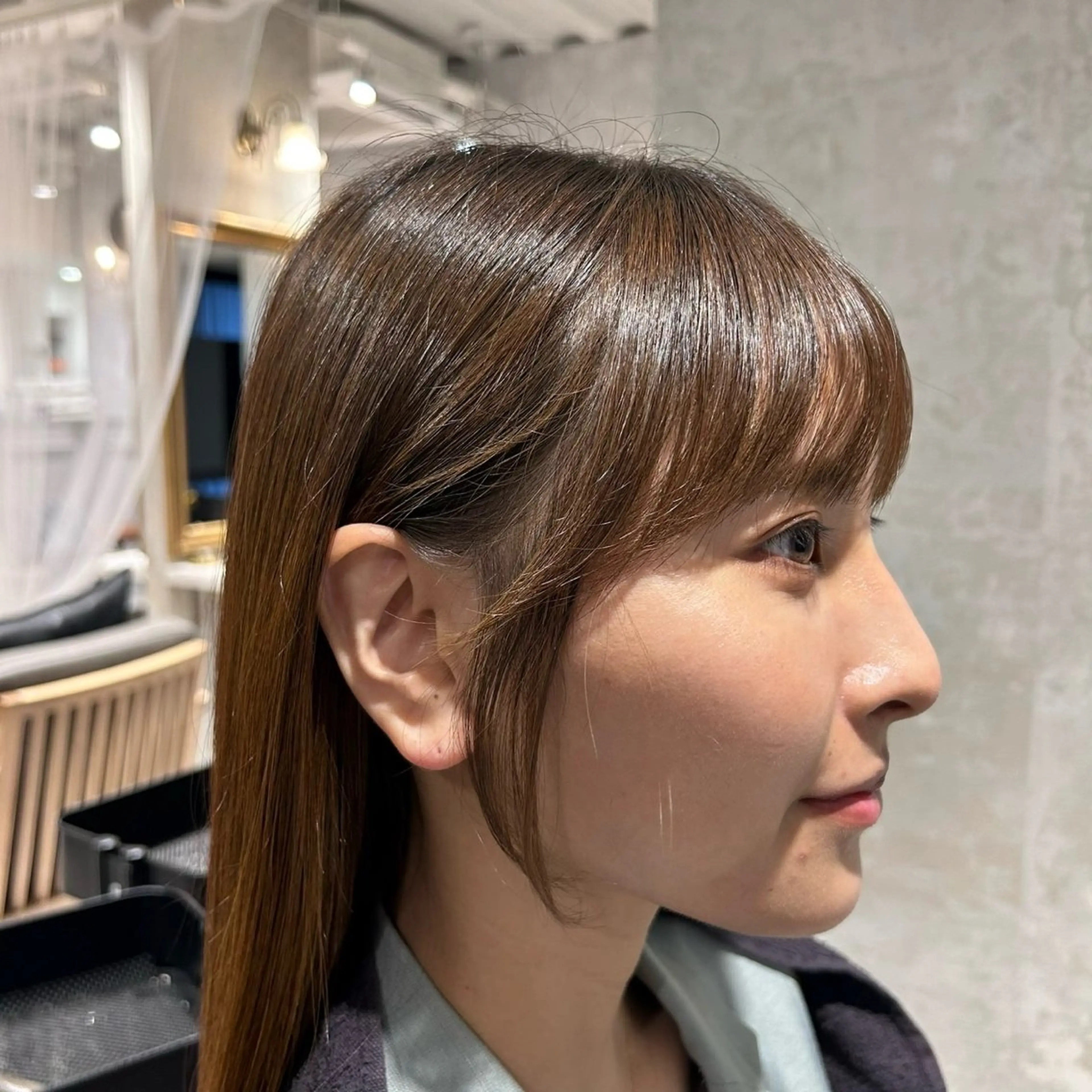 ミディアム 下田 颯太のヘアスタイル