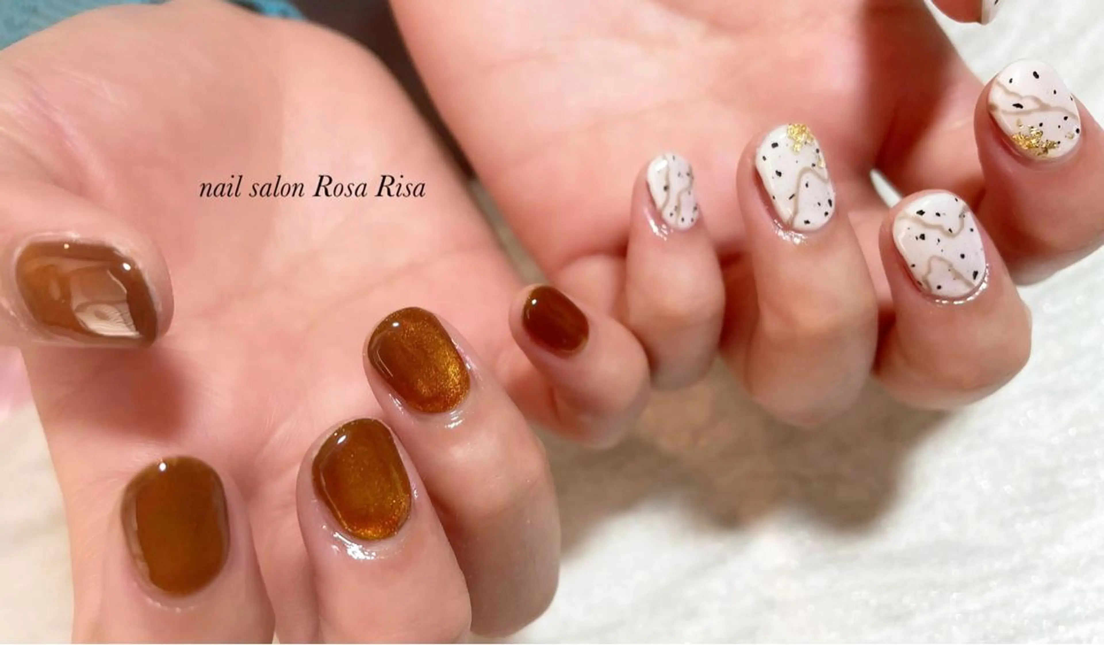 ショート ネイル ニュアンスネイル ネイルスタジオ シェイクユアハンズのネイルデザイン