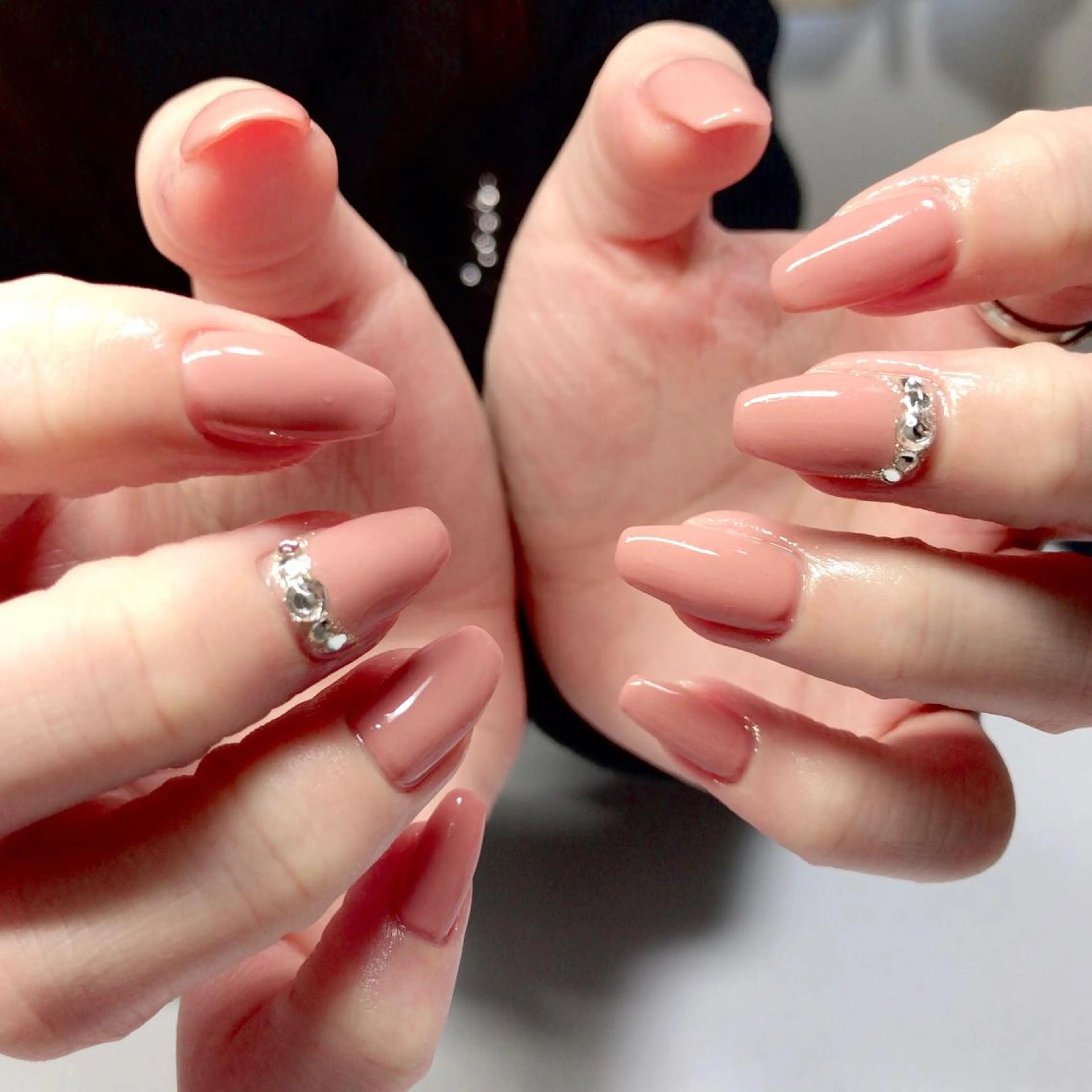 ネイル ワンカラーネイル ピンク ピンクベージュ S Nailのネイルデザイン