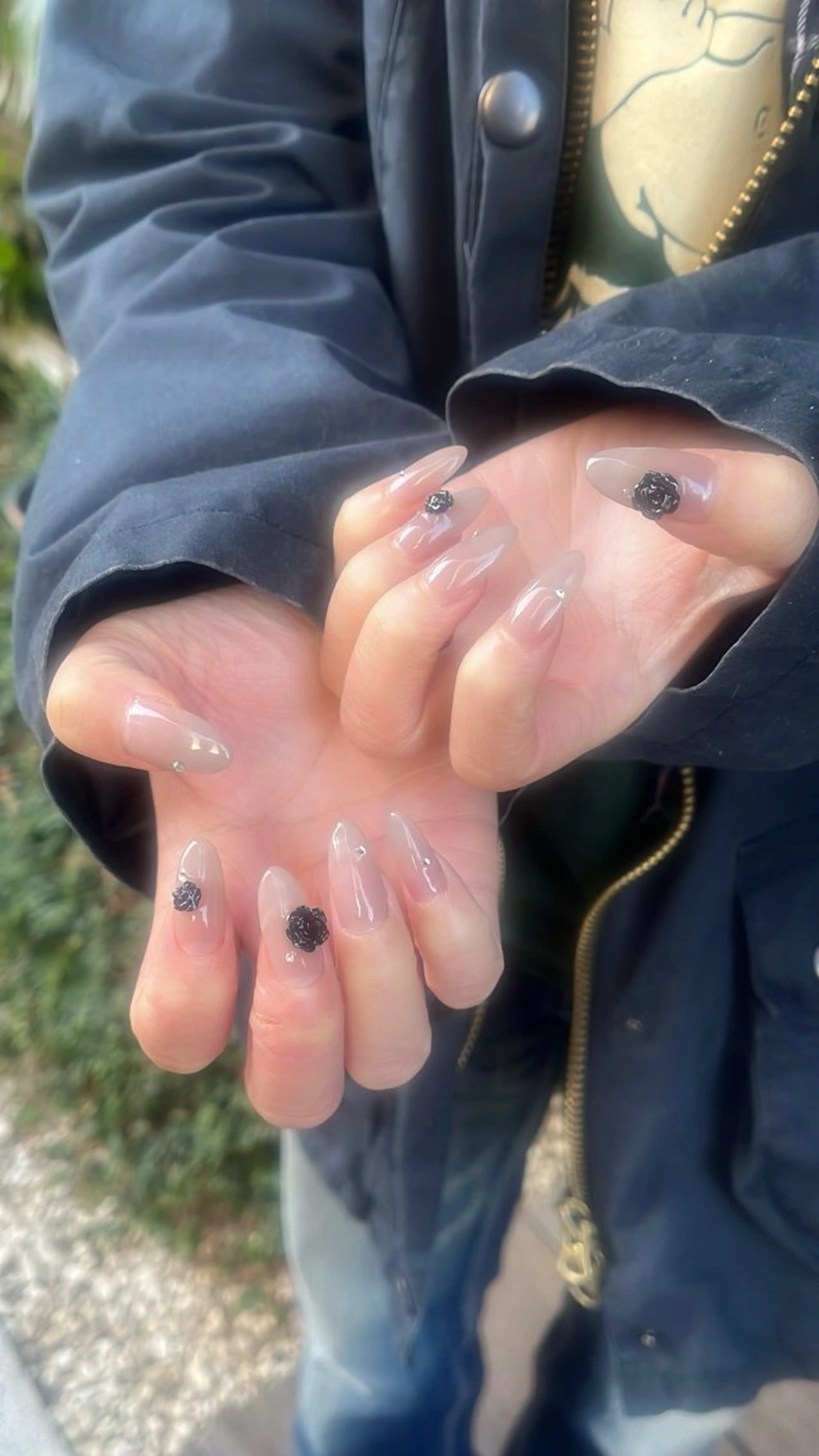 ネイル ボルドー フラッシュネイル フットネイル ハート ラメ(グリッター) SAKU nail 作島茜のネイルデザイン