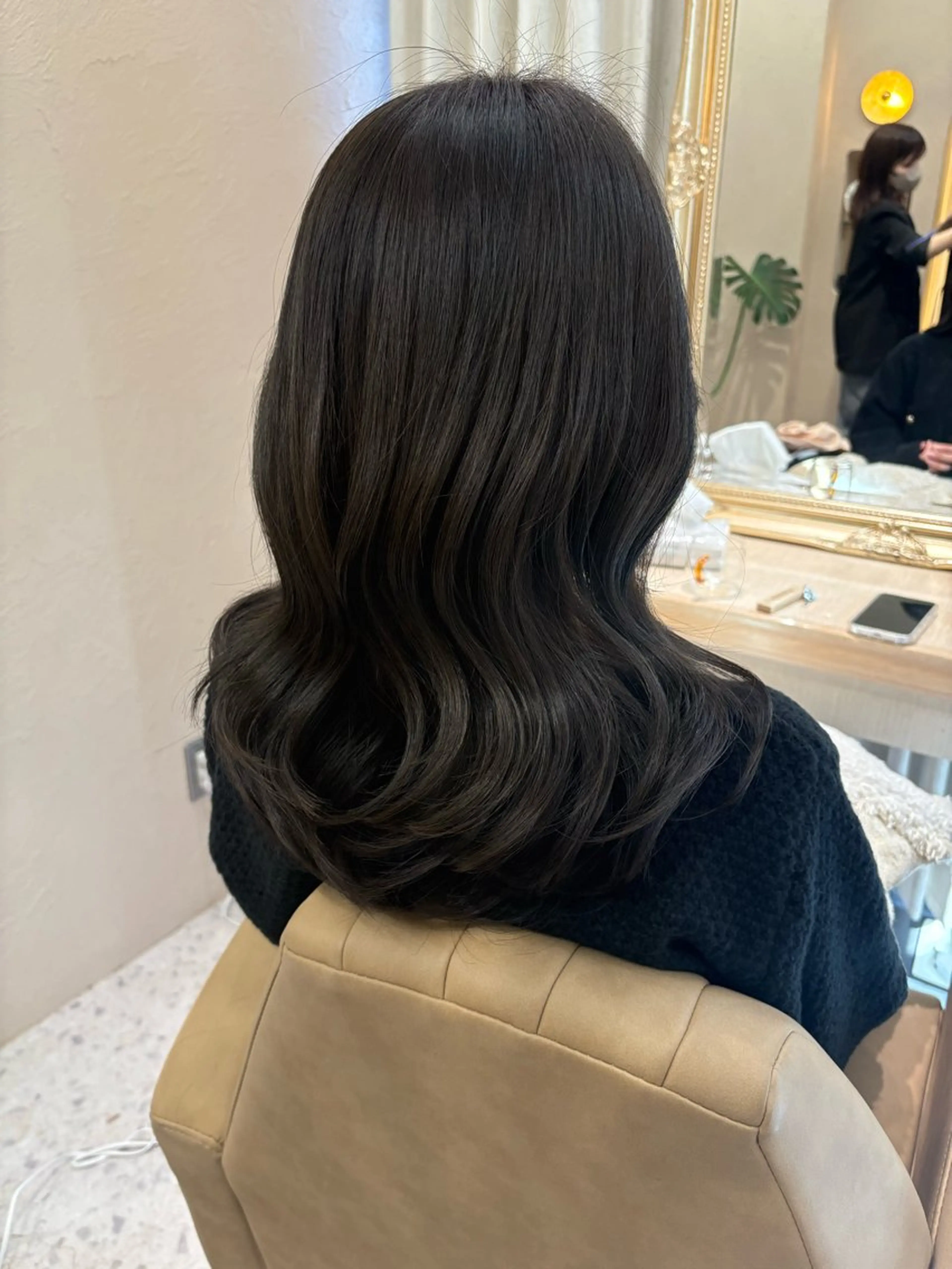 ロング カット ヘアカラー Kanami/韓国風 /艶カラーのヘアスタイル