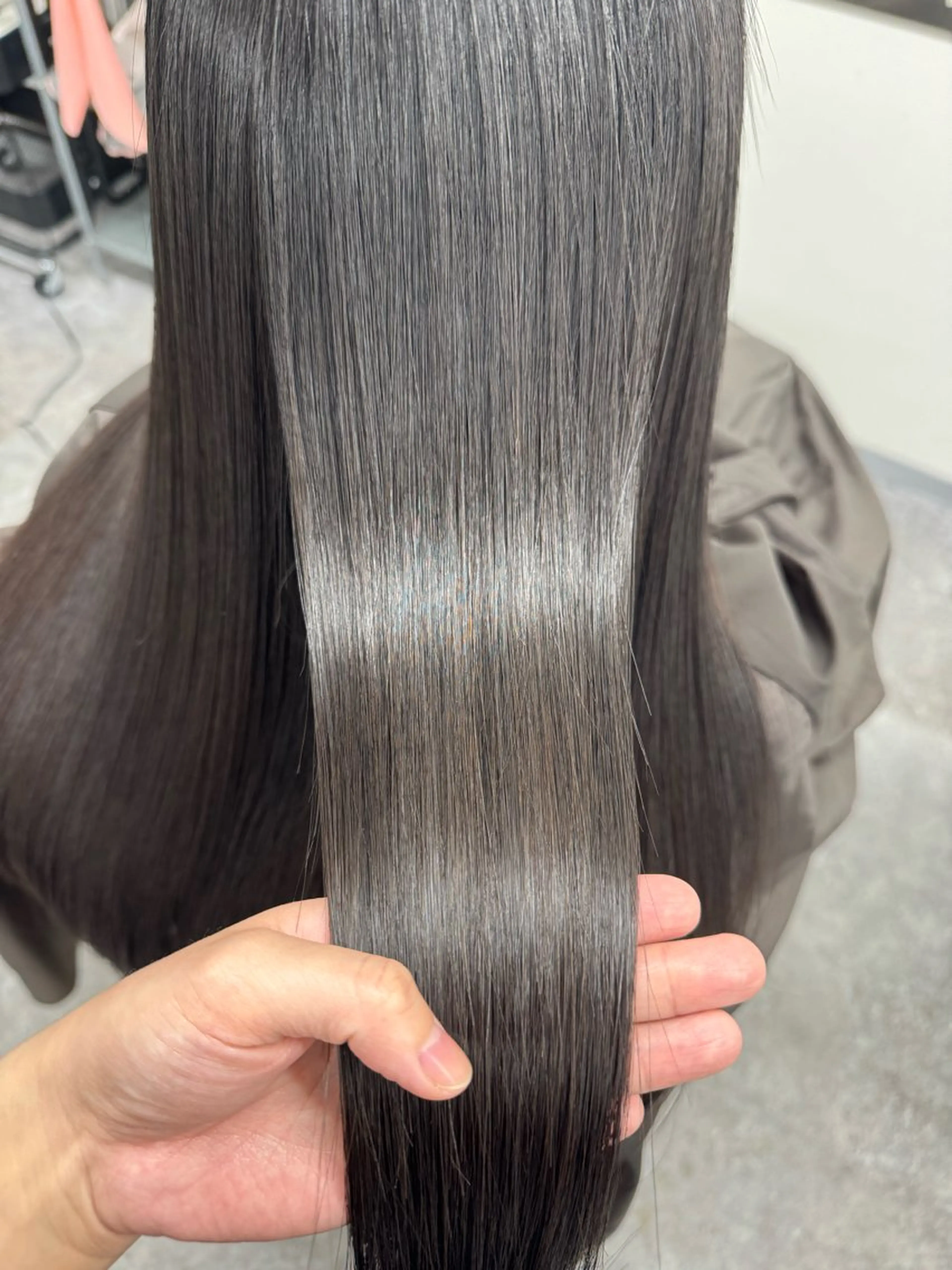 ロング 髪質改善 トリートメント 酸熱トリートメント 髪質改善メニュー 長井 美佐子のヘアスタイル