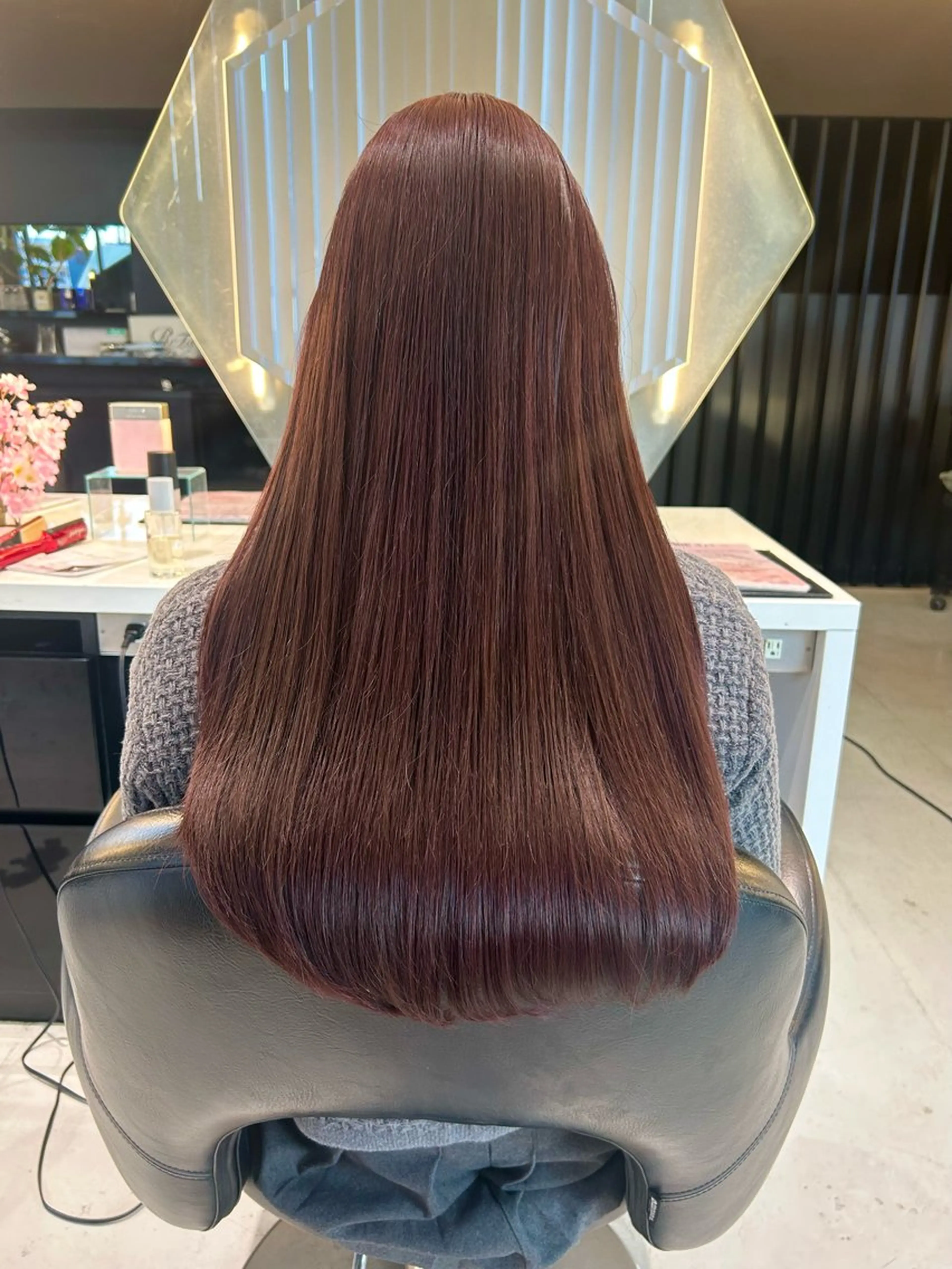 ロング カラー 縮毛矯正・癒し ヘッドスパ🧸ここなのヘアスタイル