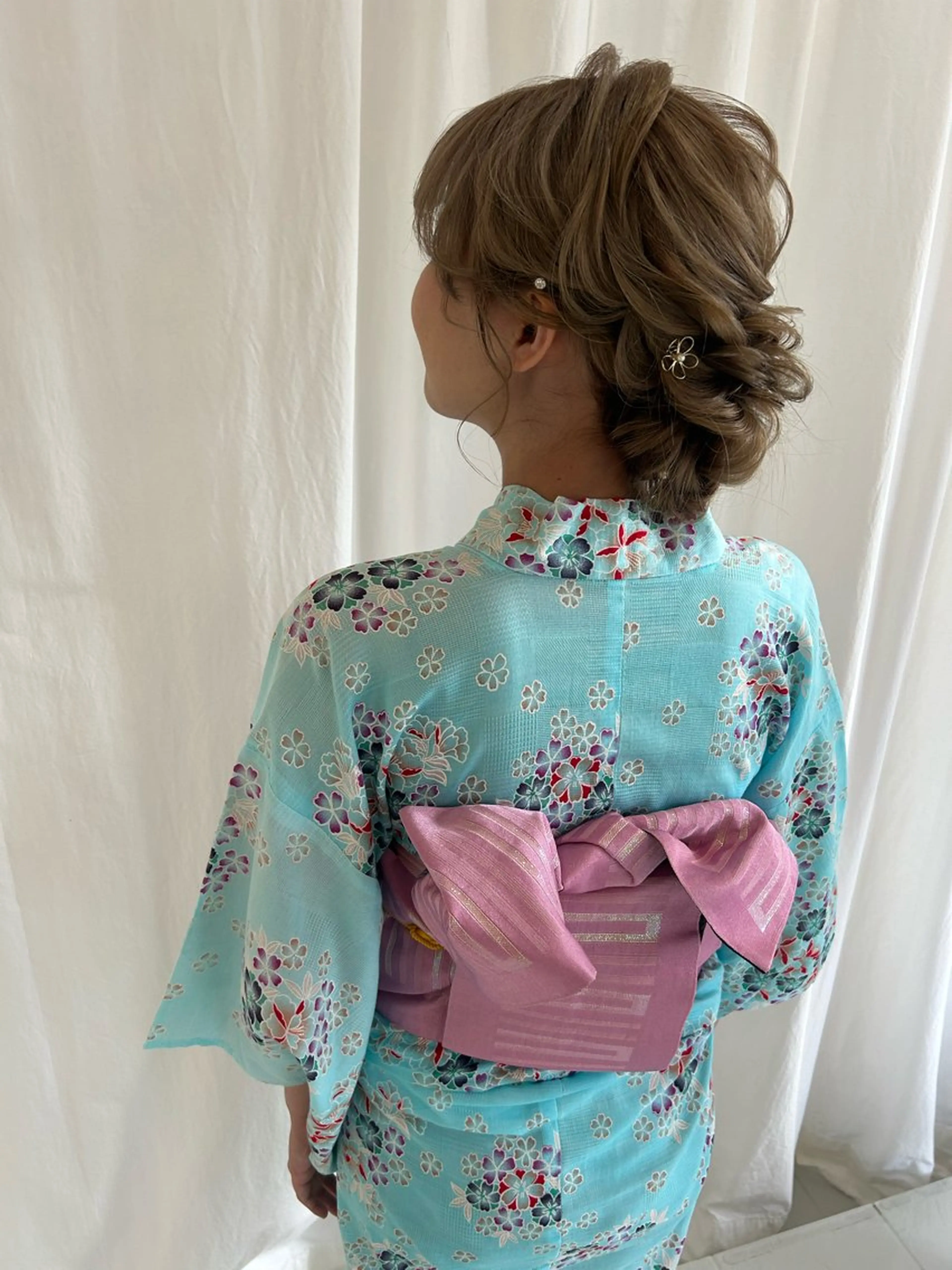 ヘアアレンジ 浴衣 木村 友香のヘアスタイル