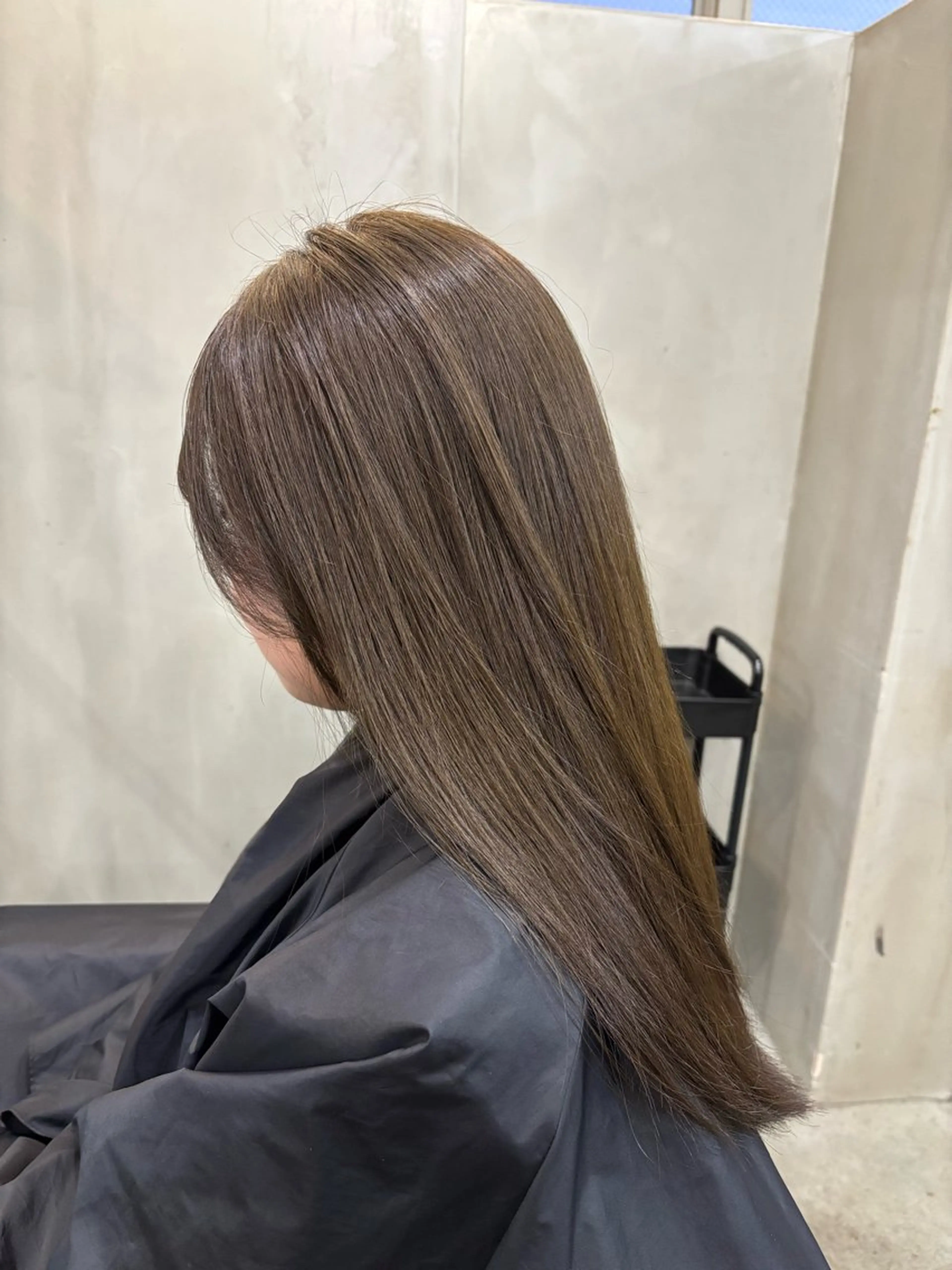 セミロング カラー オリーブカラー ヘアカラー 中園康 /カラー/ブリーチのヘアスタイル