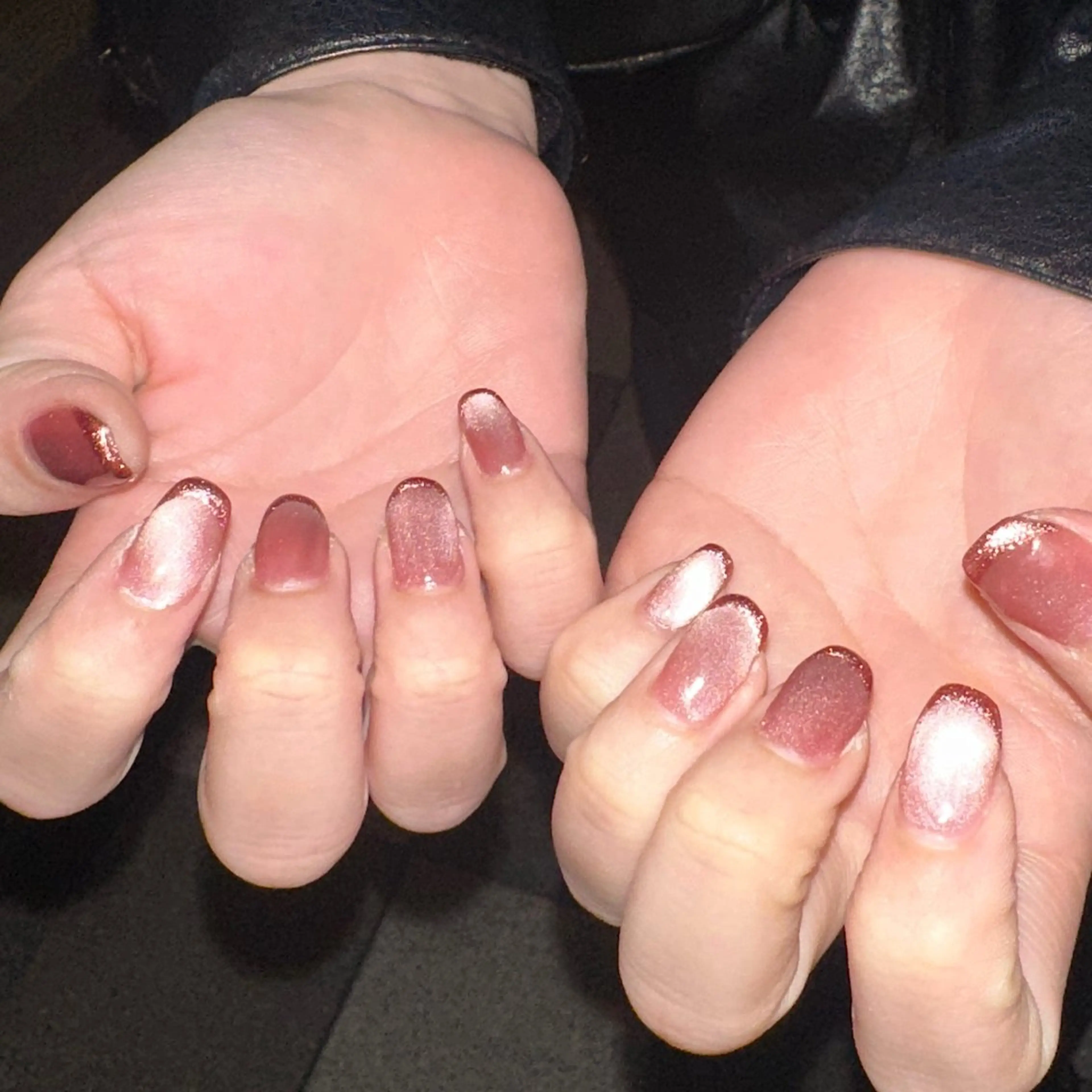 ネイル フレンチネイル ミラーネイル ハンドネイル tee nailのネイルデザイン