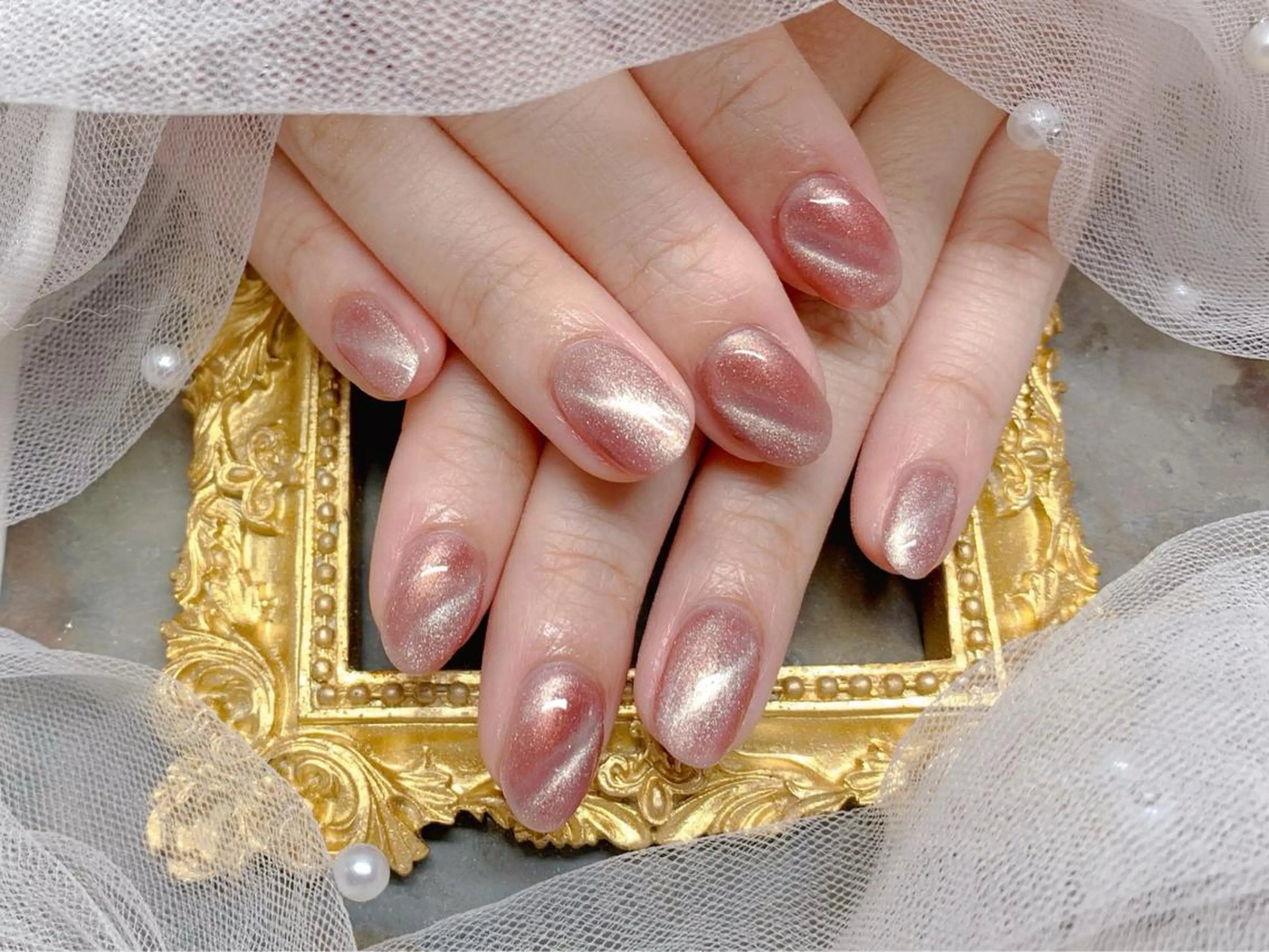 ネイル ハンドネイル マジック ミラーのネイルデザイン