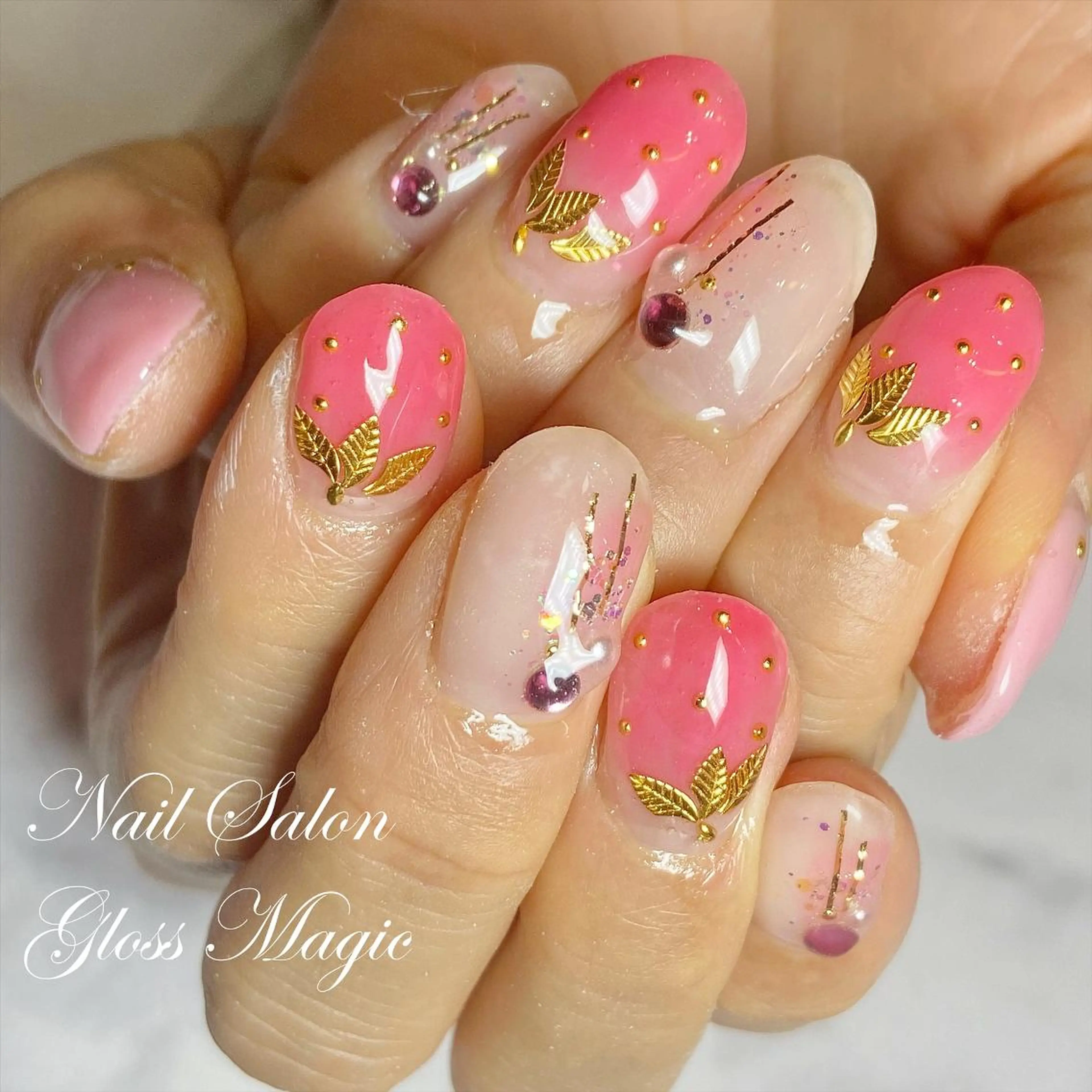 ネイル ジェルネイル 持ち込み あ きのネイルデザイン