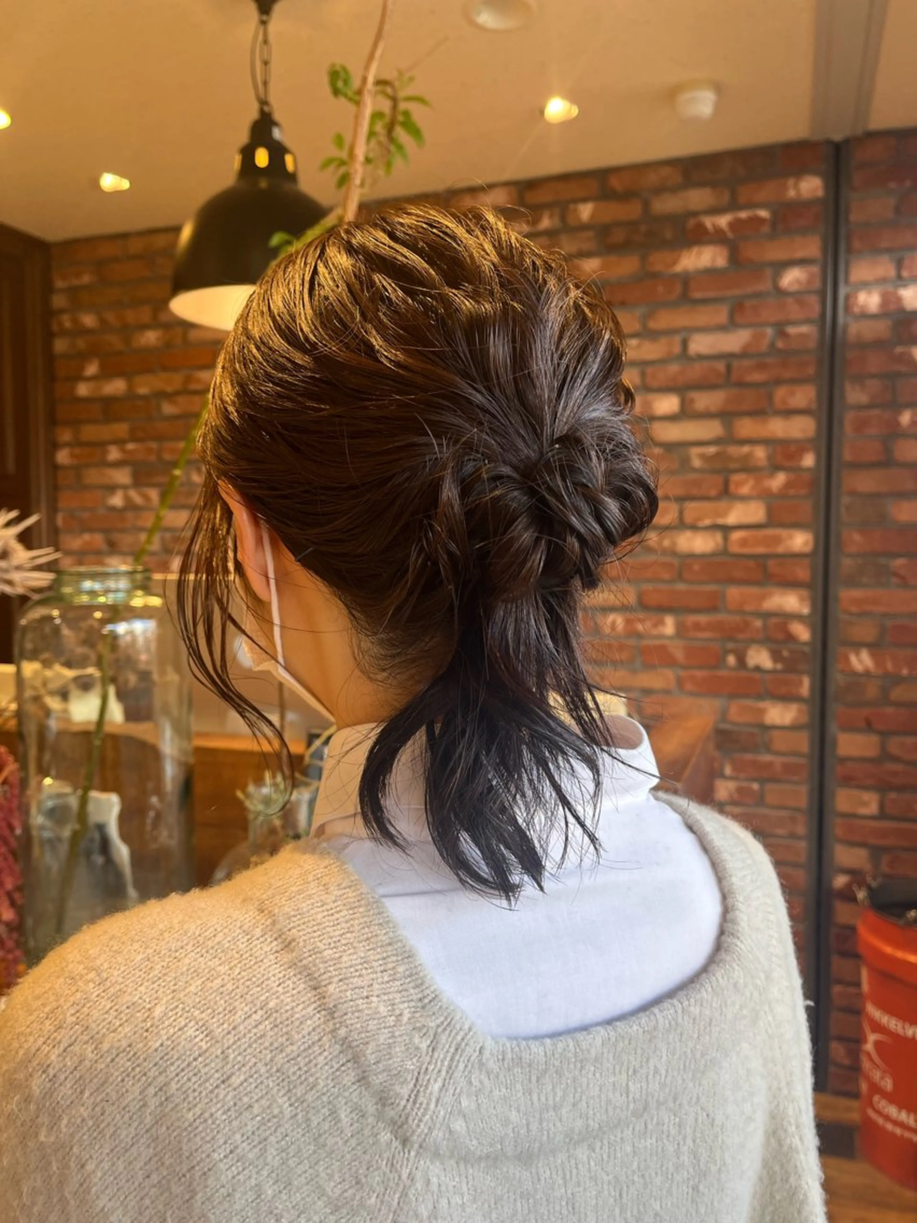 ミディアム ヘアアレンジ ヘアセット 田中 里奈のヘアスタイル