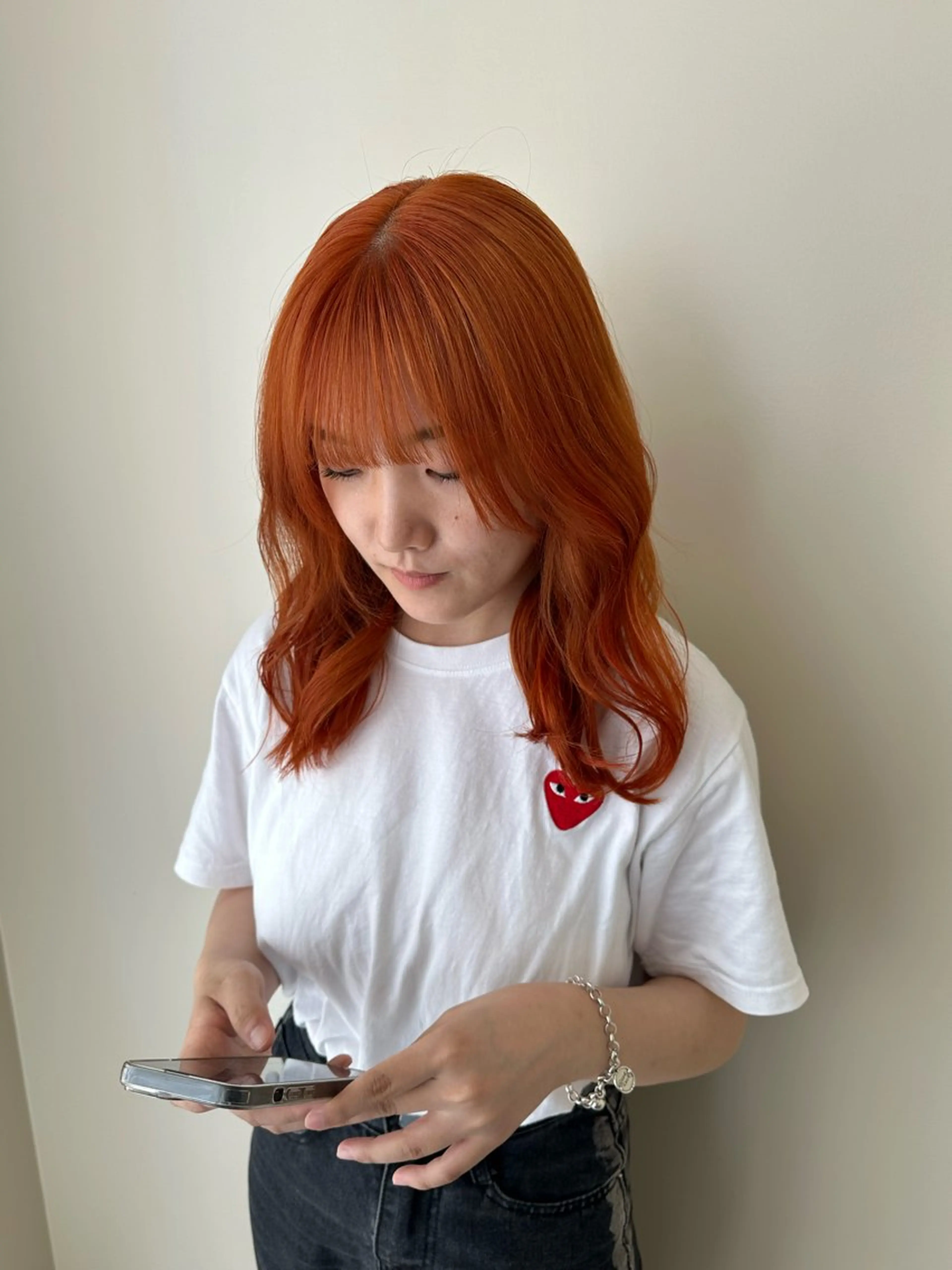 ミディアム 酒徳 唯斗のヘアスタイル