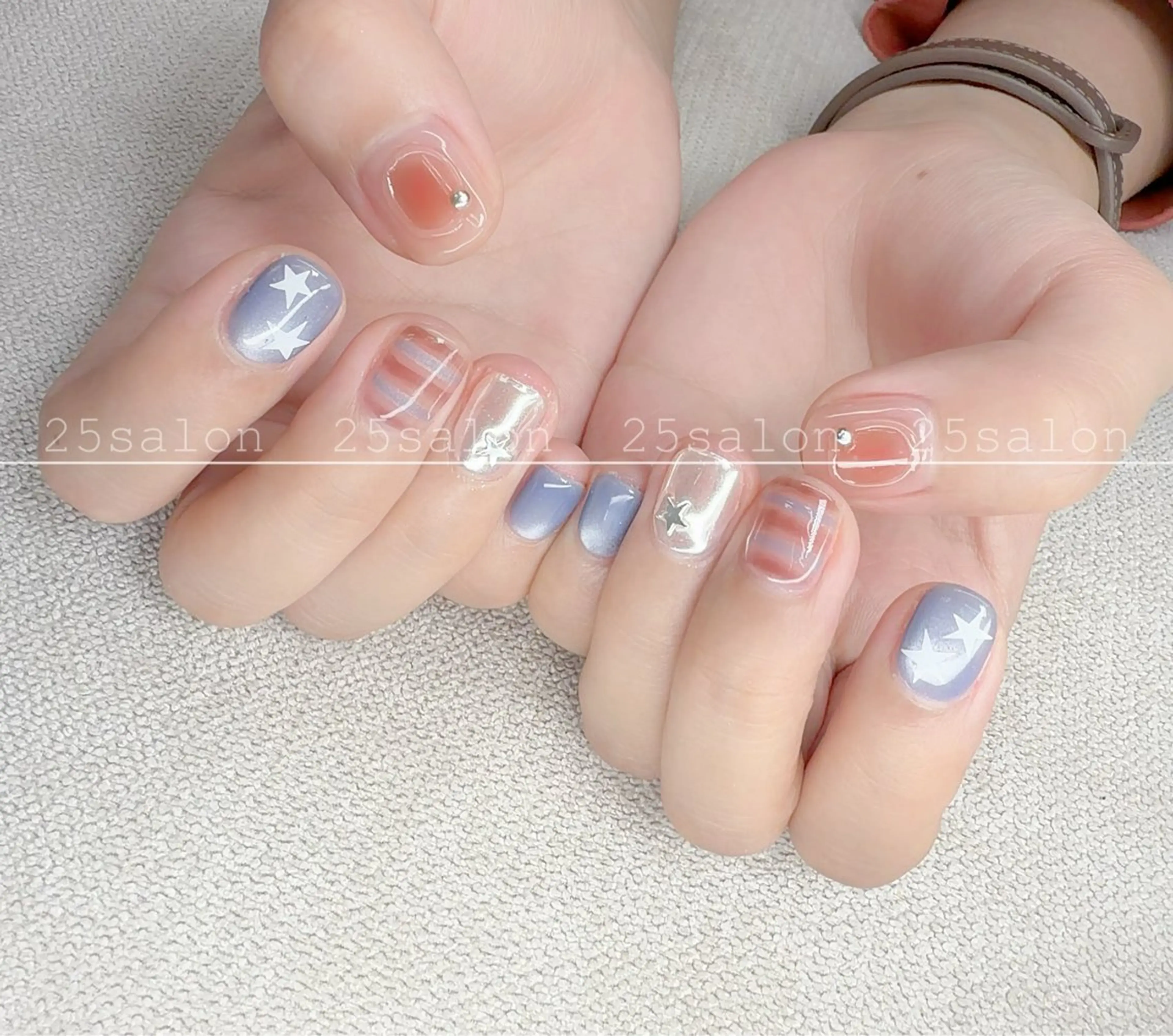 ネイル ジェルネイル 韓国ネイル ニュアンスネイル パラジェル ワンホンネイル 2 5のマツエク・マツパデザイン