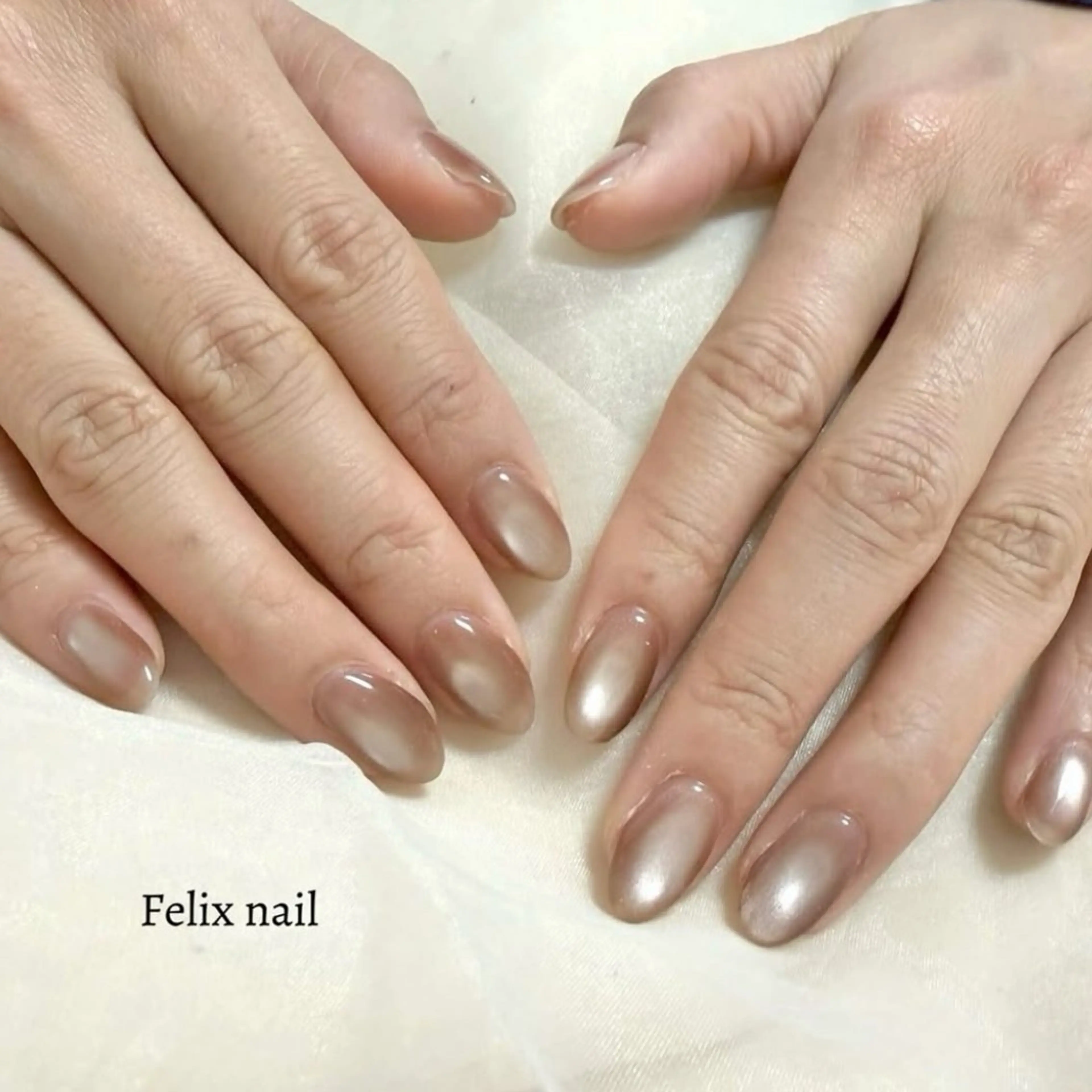 ネイル ハンドネイル フェリックスネイル 大人綺麗/トレンドのネイルデザイン