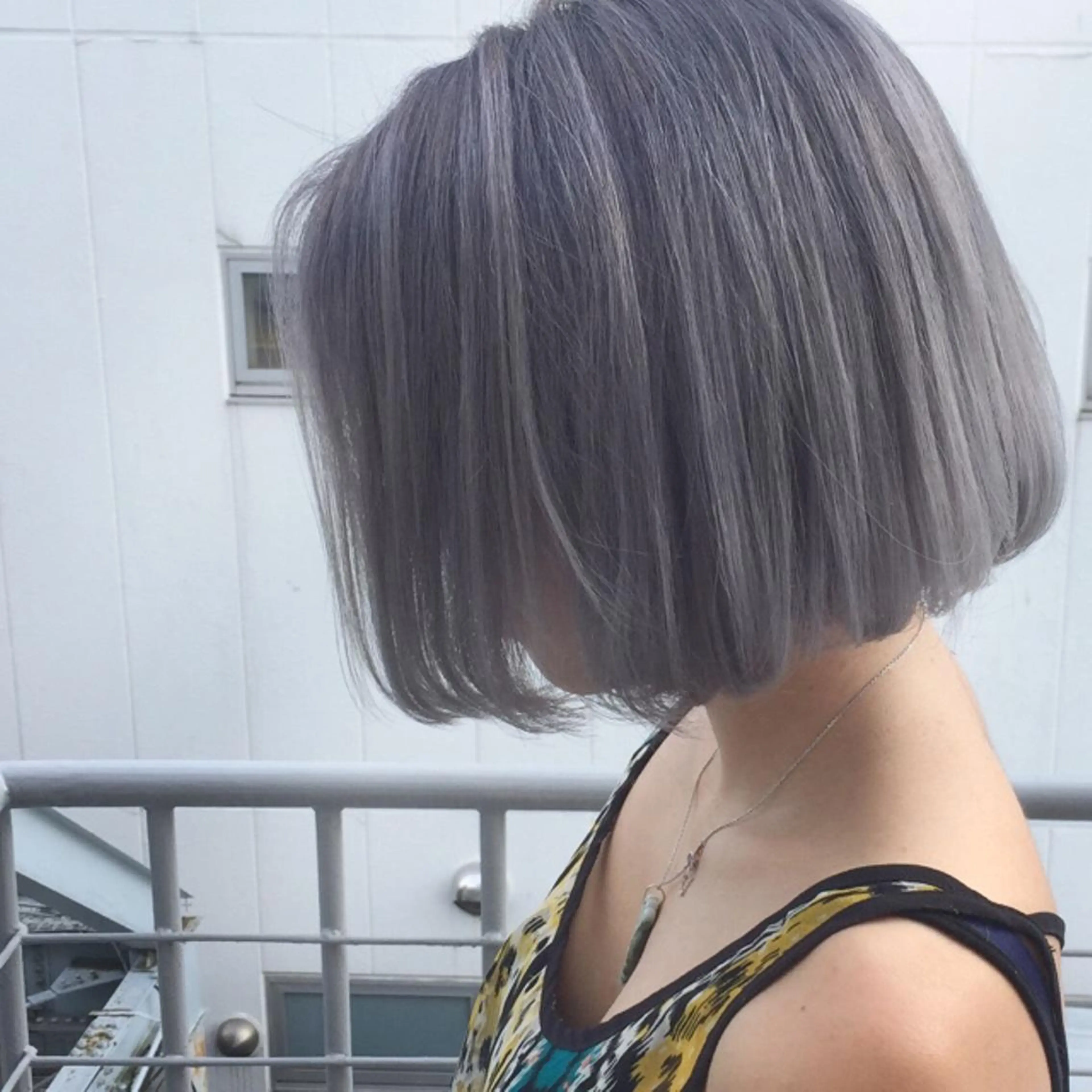 ショート カラー アッシュ パープルカラー パープルアッシュ NAO ☆のヘアスタイル