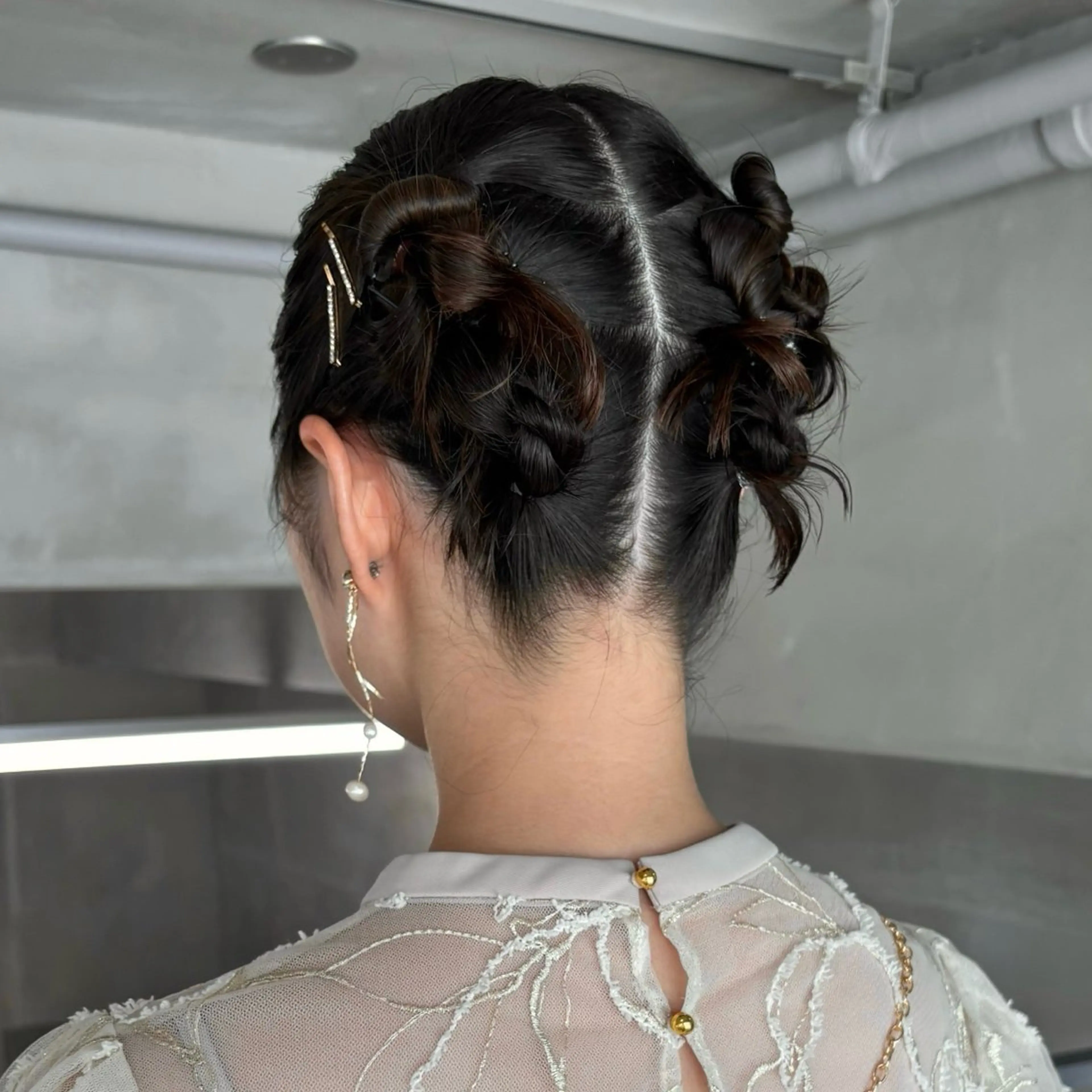 ヘアアレンジ ボブ ヘアセット 透明感カラー/set /hana🍀🪽‪のヘアスタイル