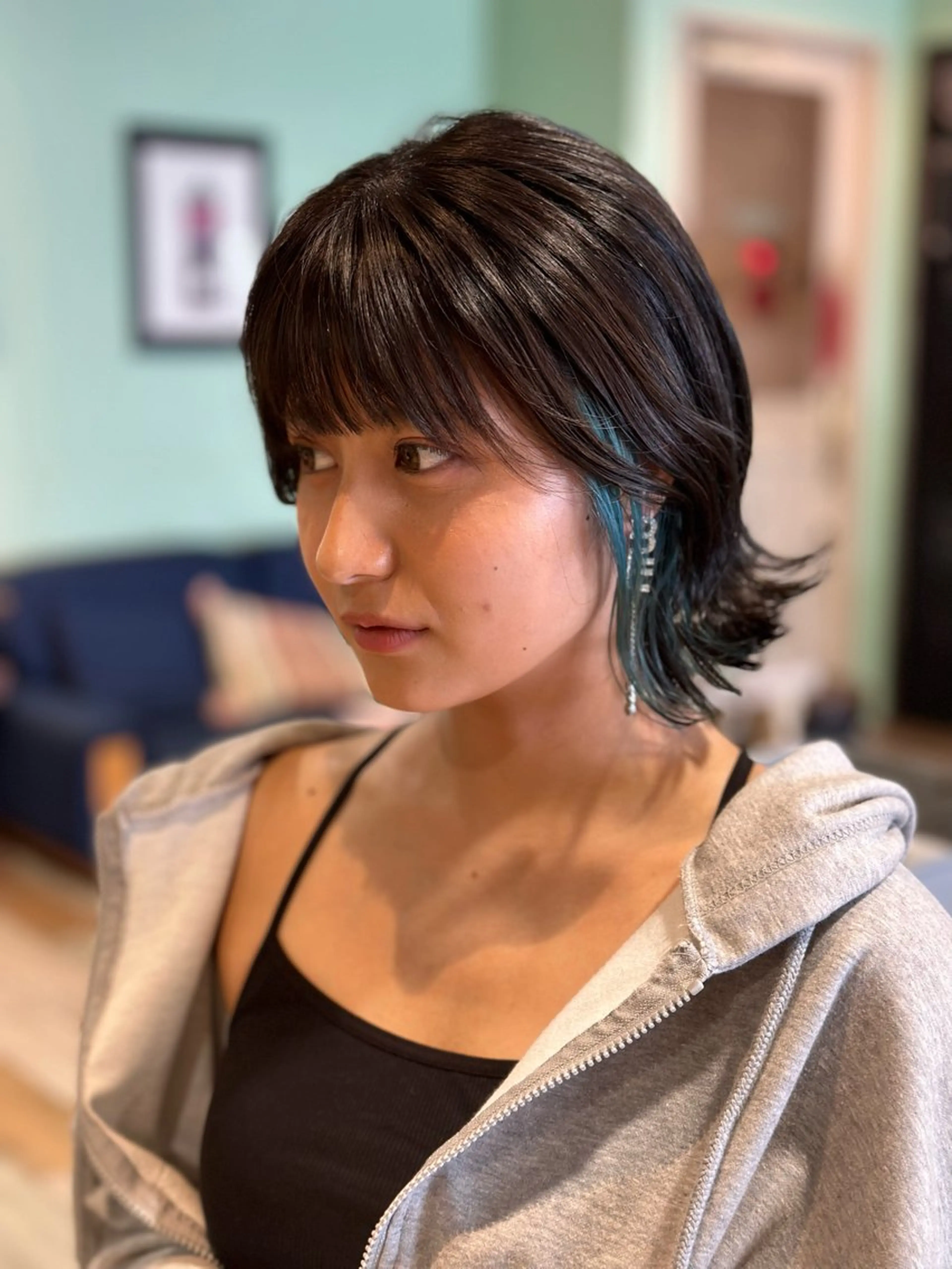 セミロング カラー セミロングパーマ ブリーチ 透明感カラー ダブルカラー グレージュ 🌿丁寧なカウンセリ ング/Naoki🌿のヘアスタイル