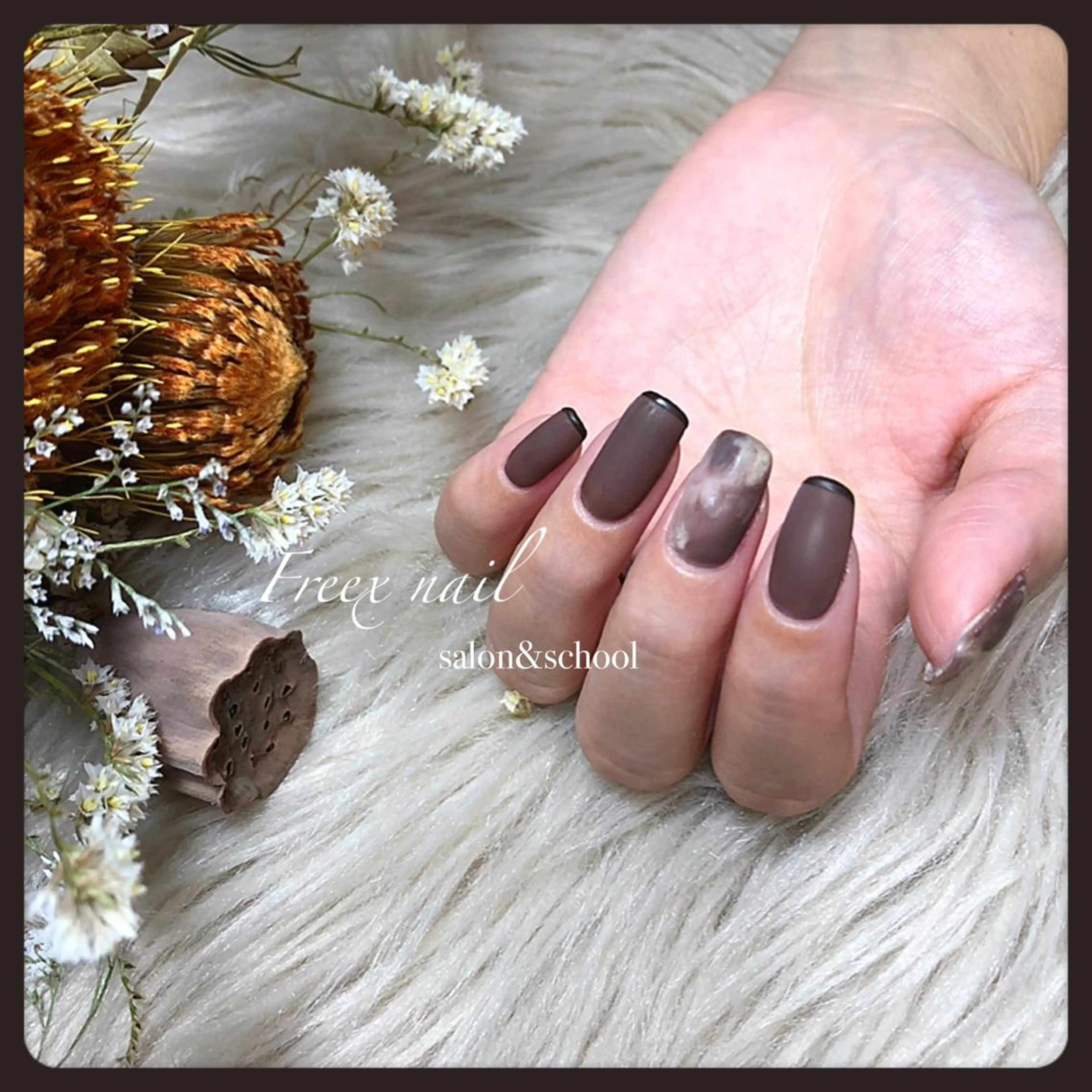 ネイル マットネイル freex nail /ニュアンス/個性派のネイルデザイン