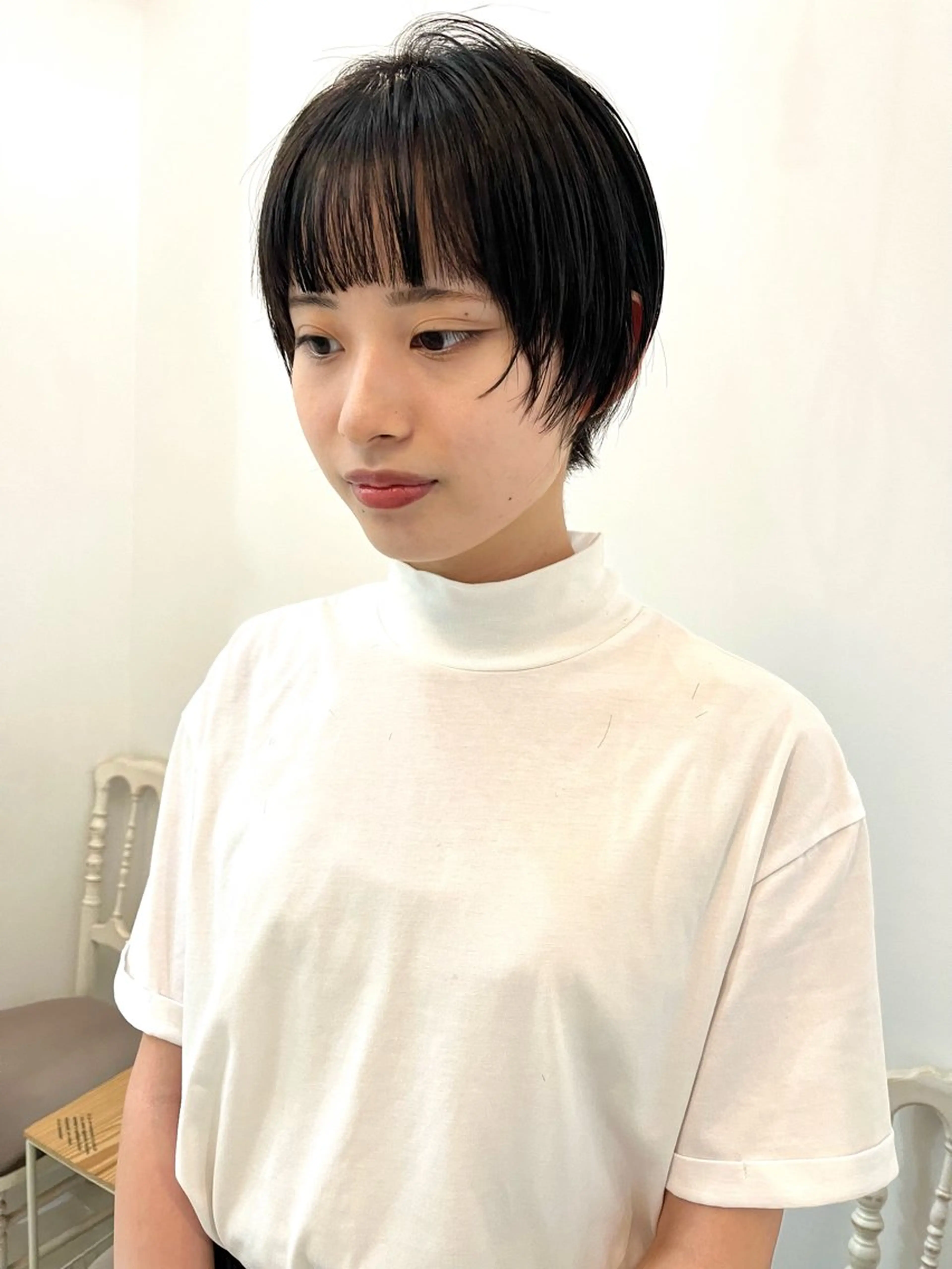 ショート カット トリートメント en,ボブ/レイヤー パーマ/透明感カラーのヘアスタイル