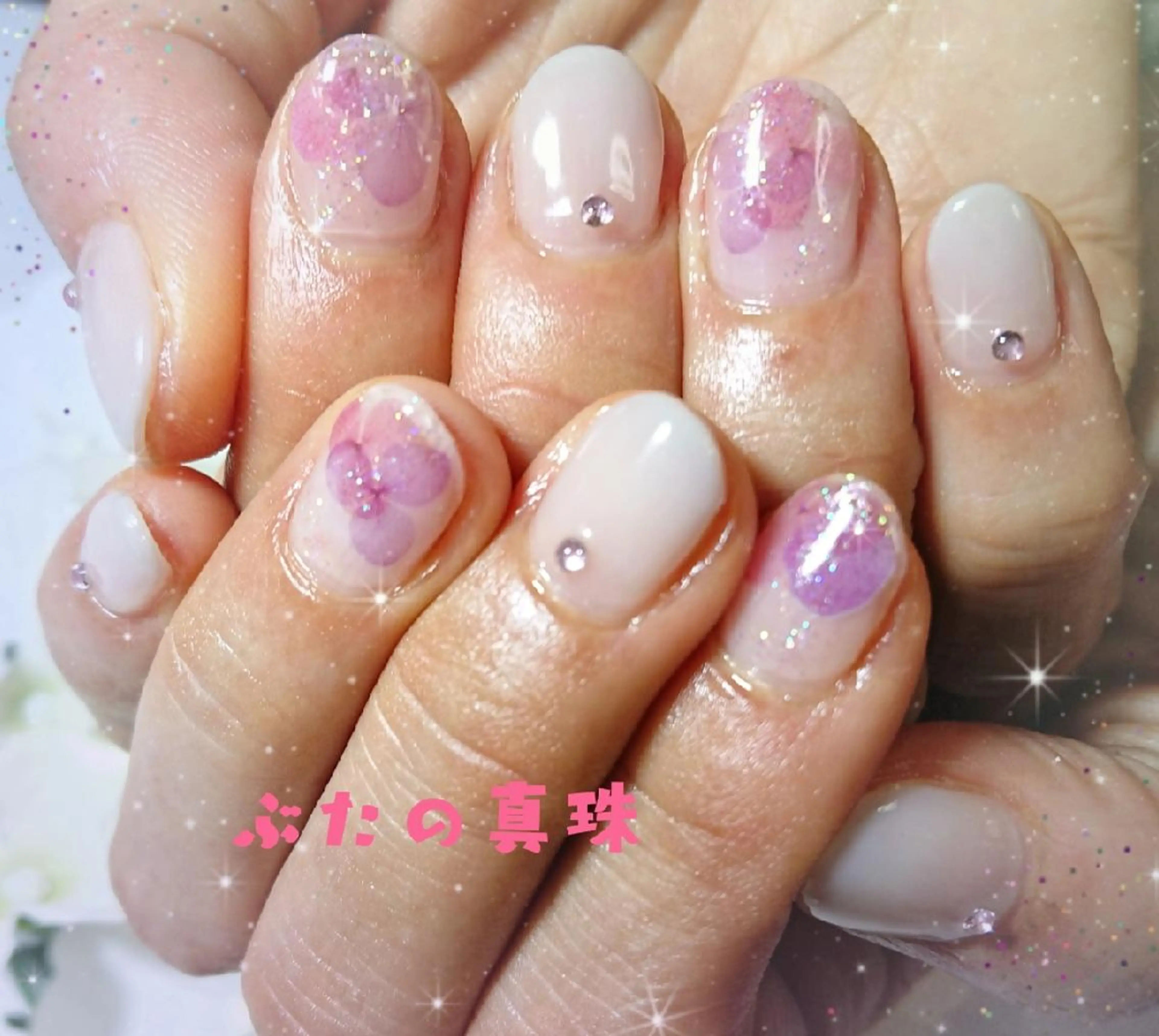 ネイル ピンク ハンドネイル 林 珠里のネイルデザイン