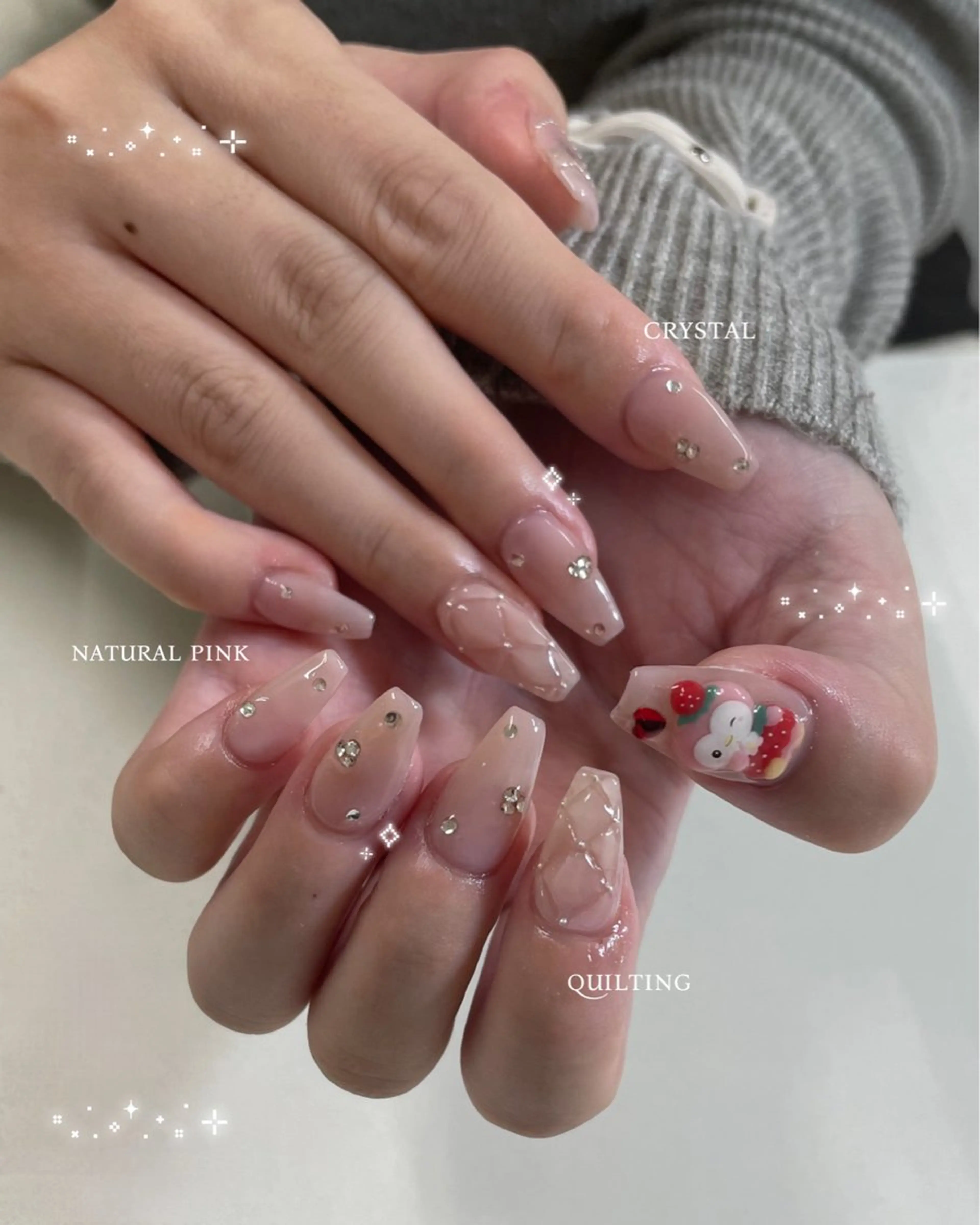 ネイル 持ち込み ハンドネイル MINAMI໒꒱ Y2K、韓国ガーリーのネイルデザイン