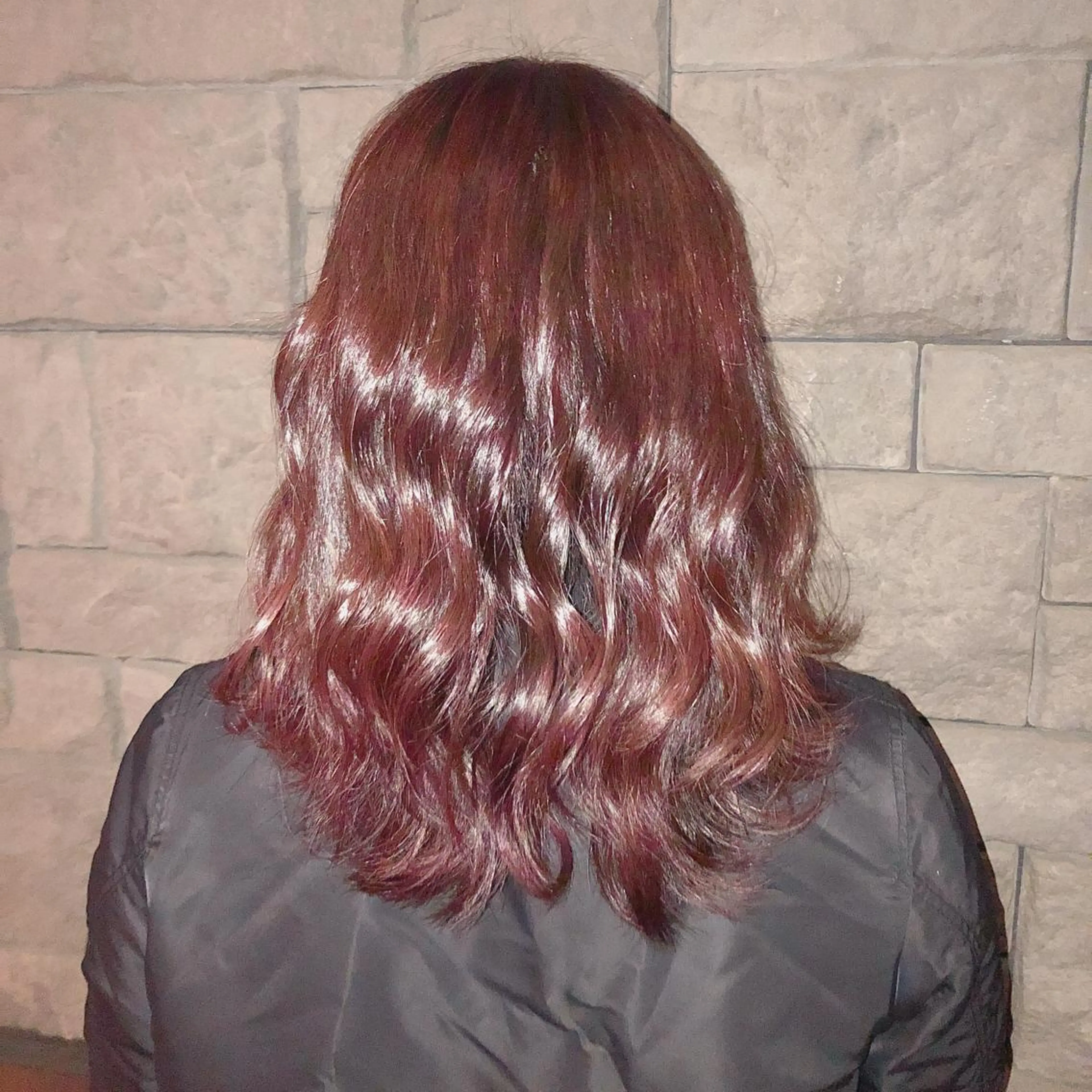 ミディアム カラー 店長/mao/ 前髪/顔周りカットのヘアスタイル