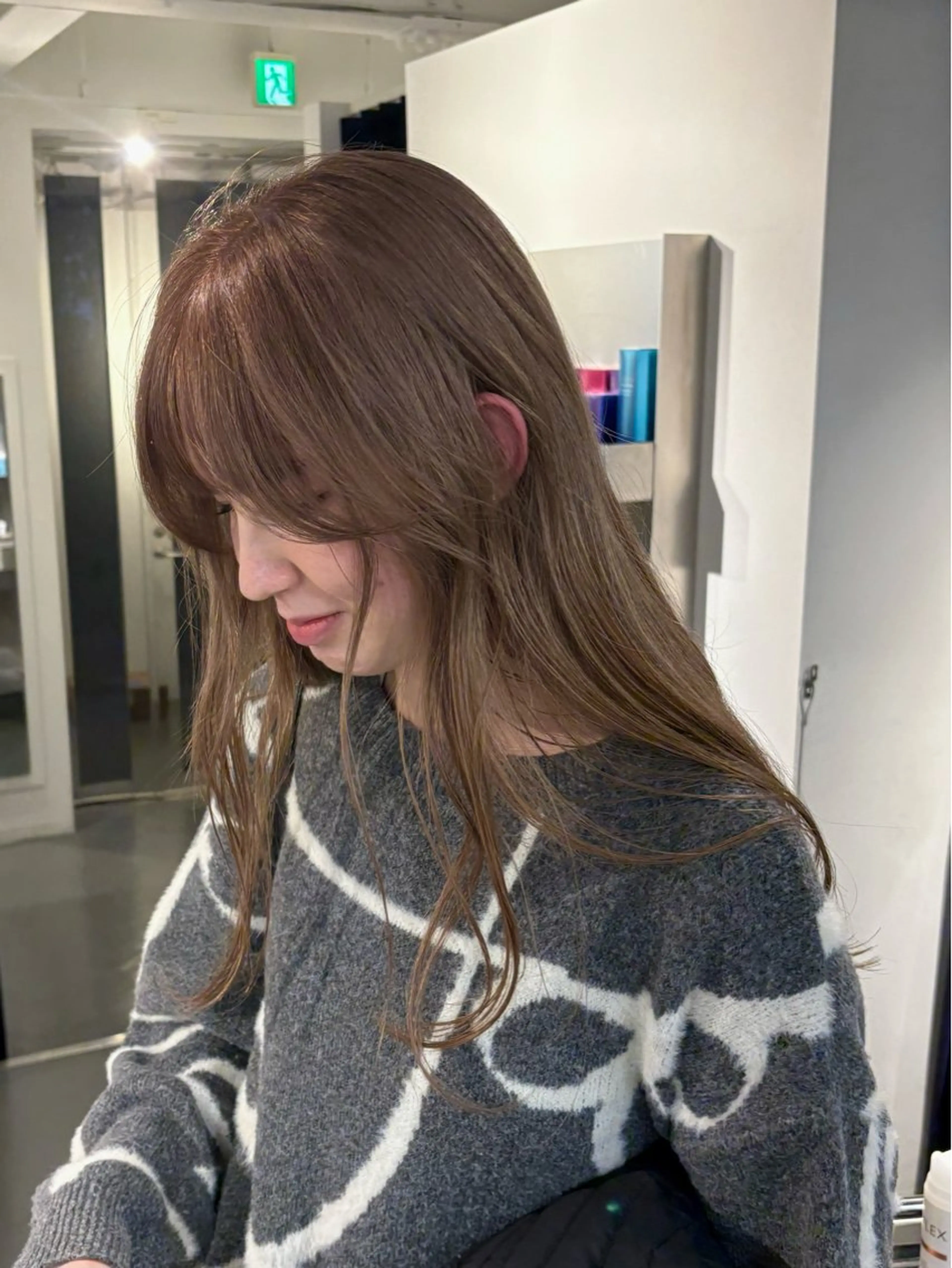 ロング カラー カット ヘアカラー トリートメント 村田 りょうやのヘアスタイル