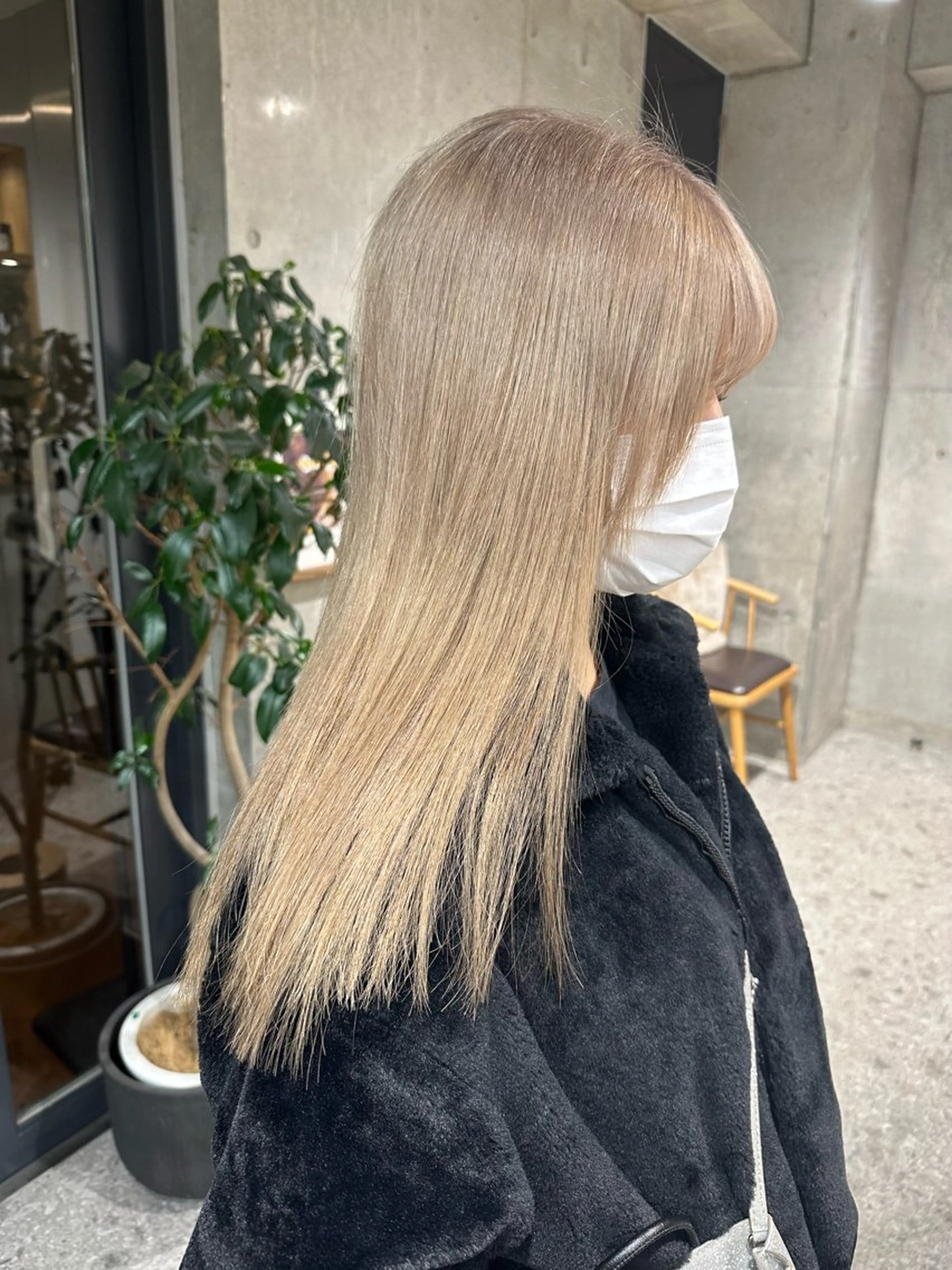 ミディアム ヘアカラー ︎🤎W color MIYU‎🤎のヘアスタイル