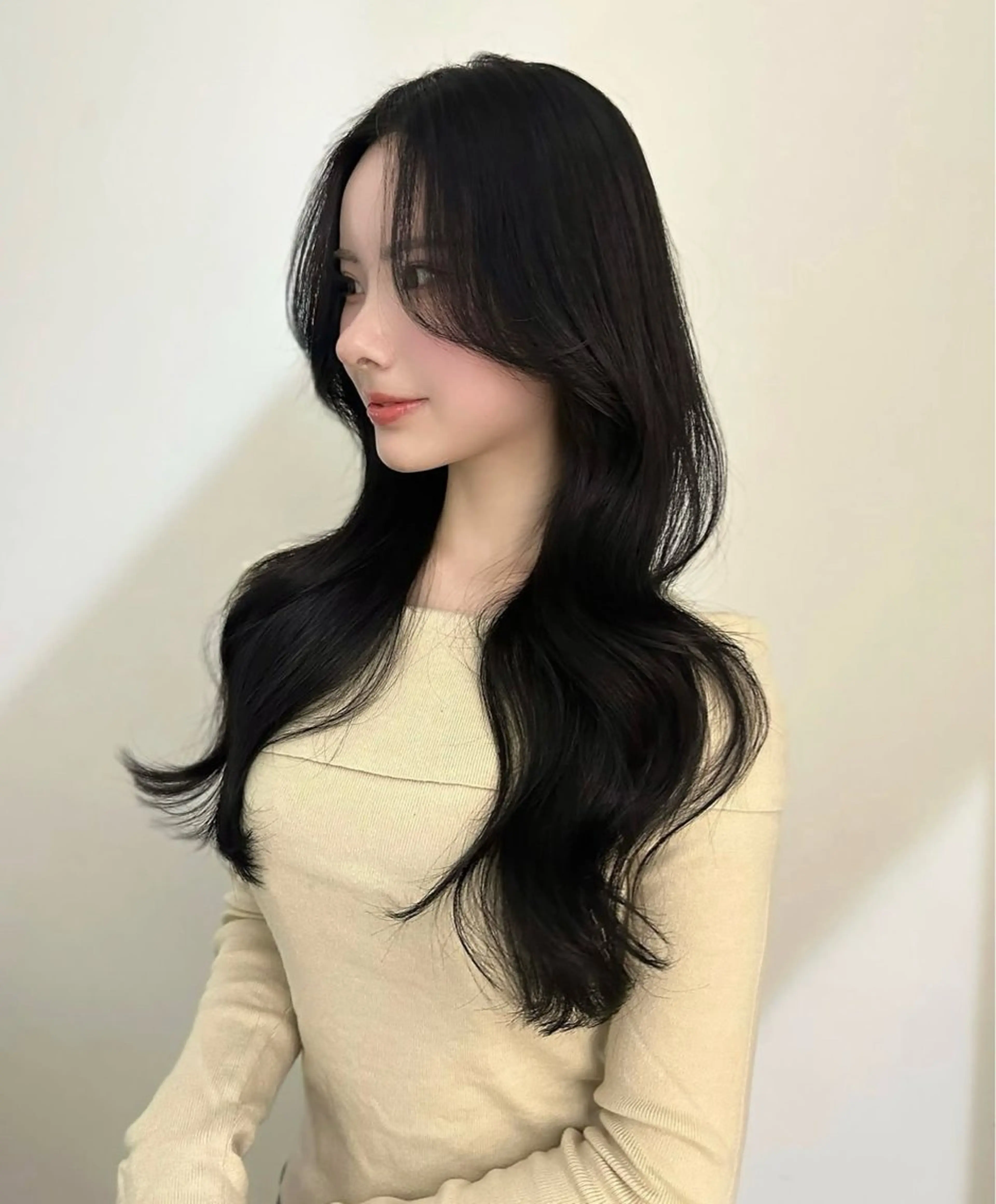 ロング 中嶋蓮 透明感カラー韓国ヘアのヘアスタイル