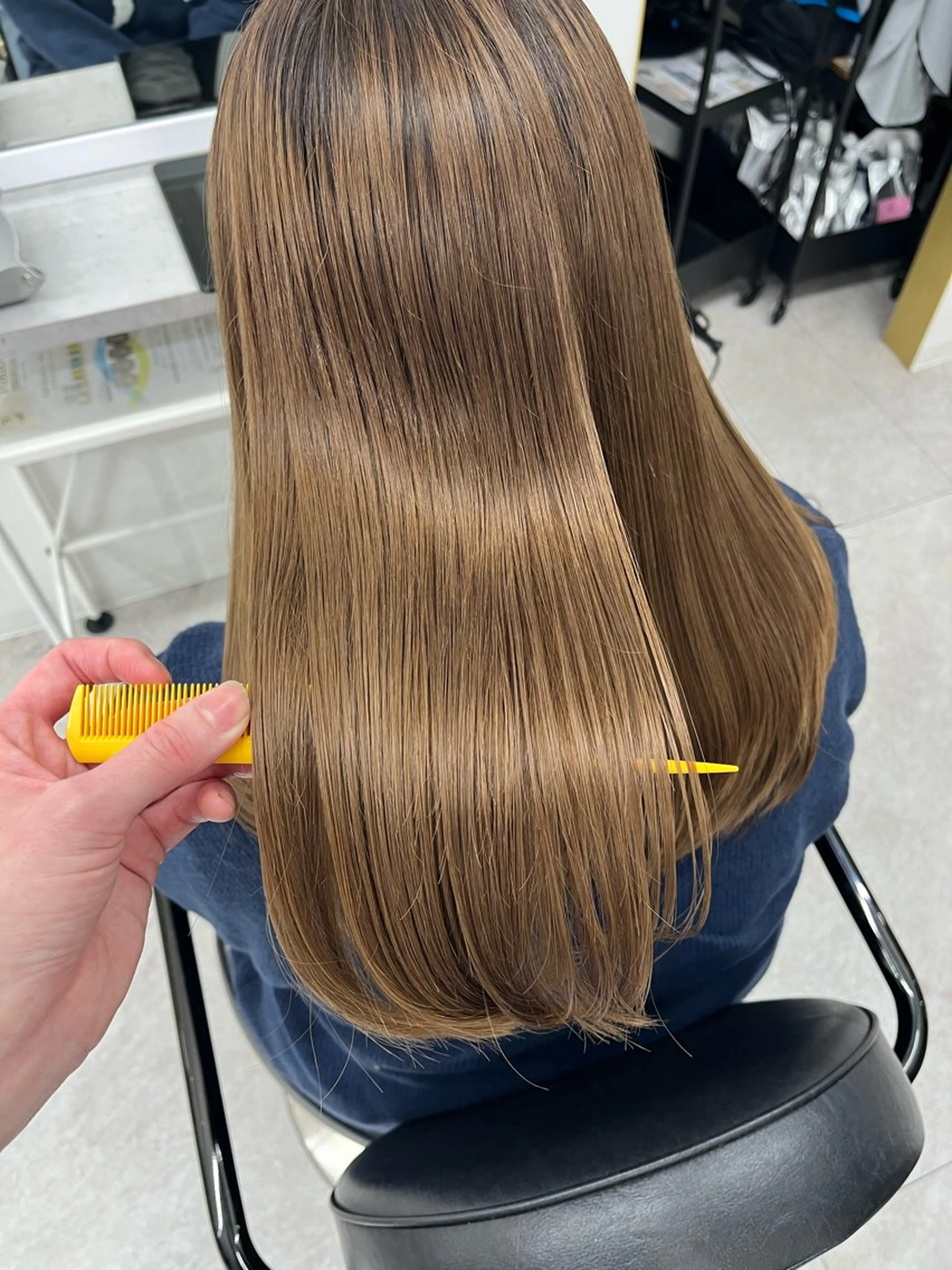 セミロング トリートメント 酸熱トリートメント カット トリートメント 🫧ぷる艶カラー🫧 Yuubi🦩のヘアスタイル