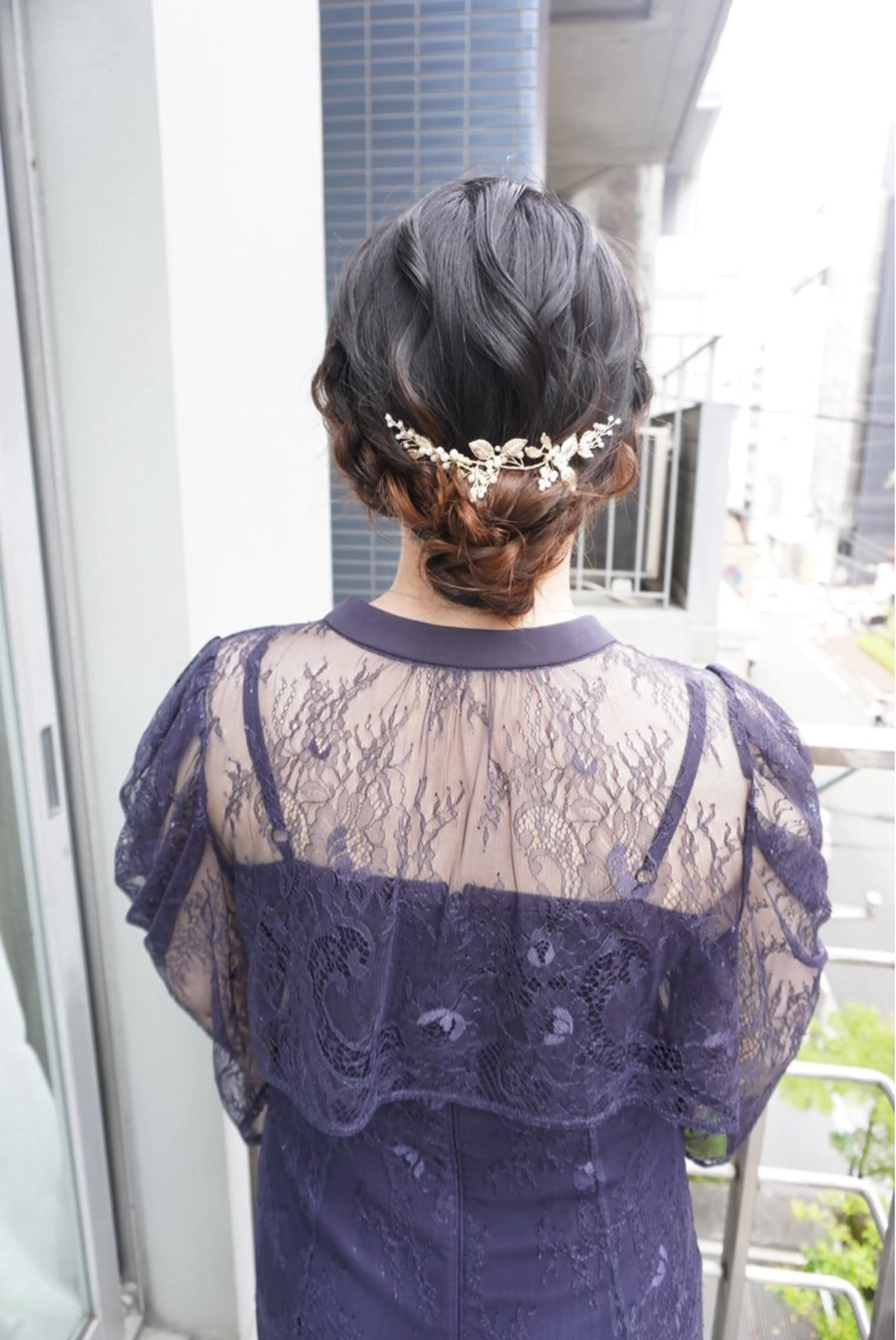 セミロング ヘアアレンジ ヘアセット cime(シィーム) 宮元茉里奈のヘアスタイル