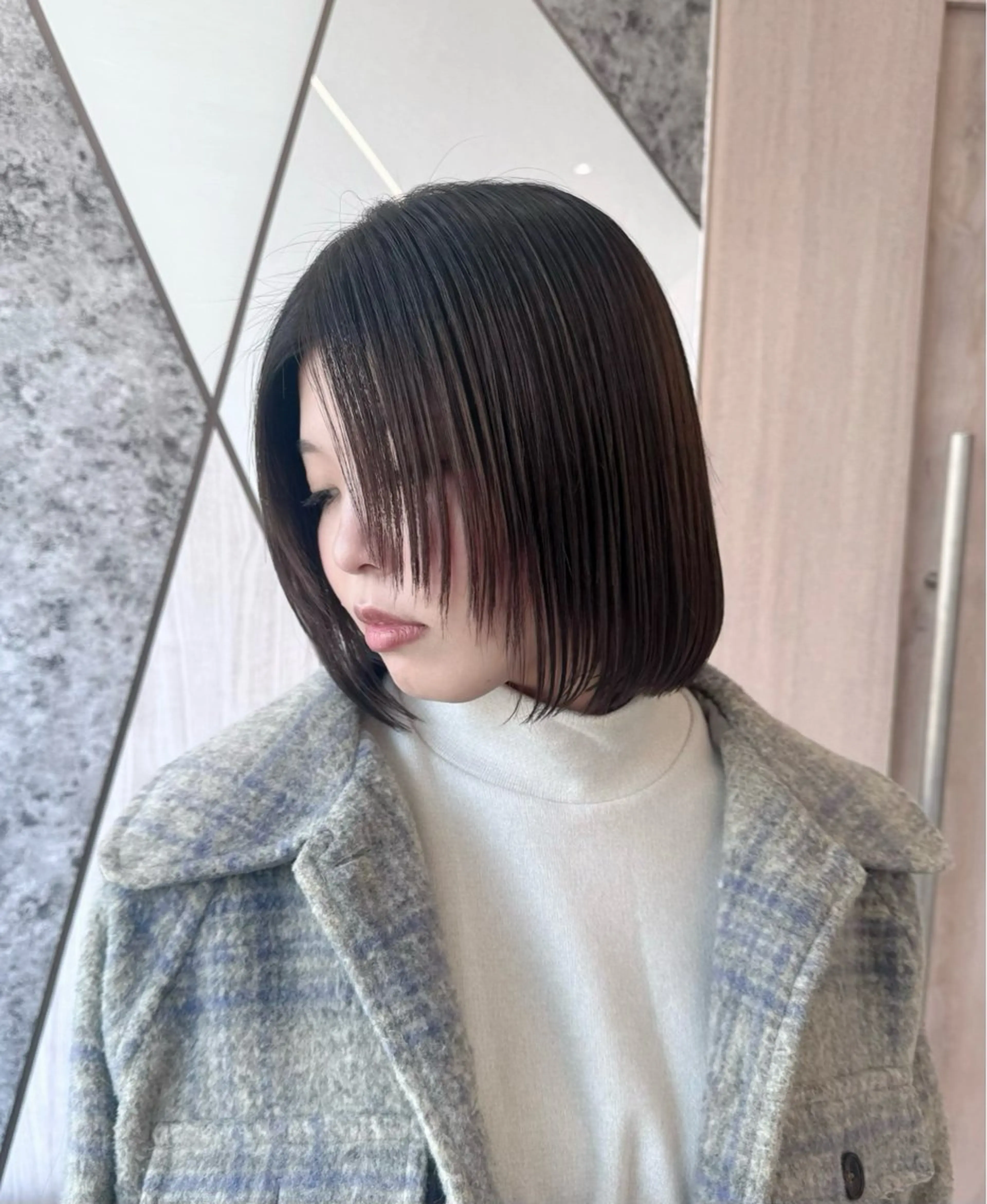 ミディアム foto所属・カット特化 /BLUET/新宿のヘアスタイル