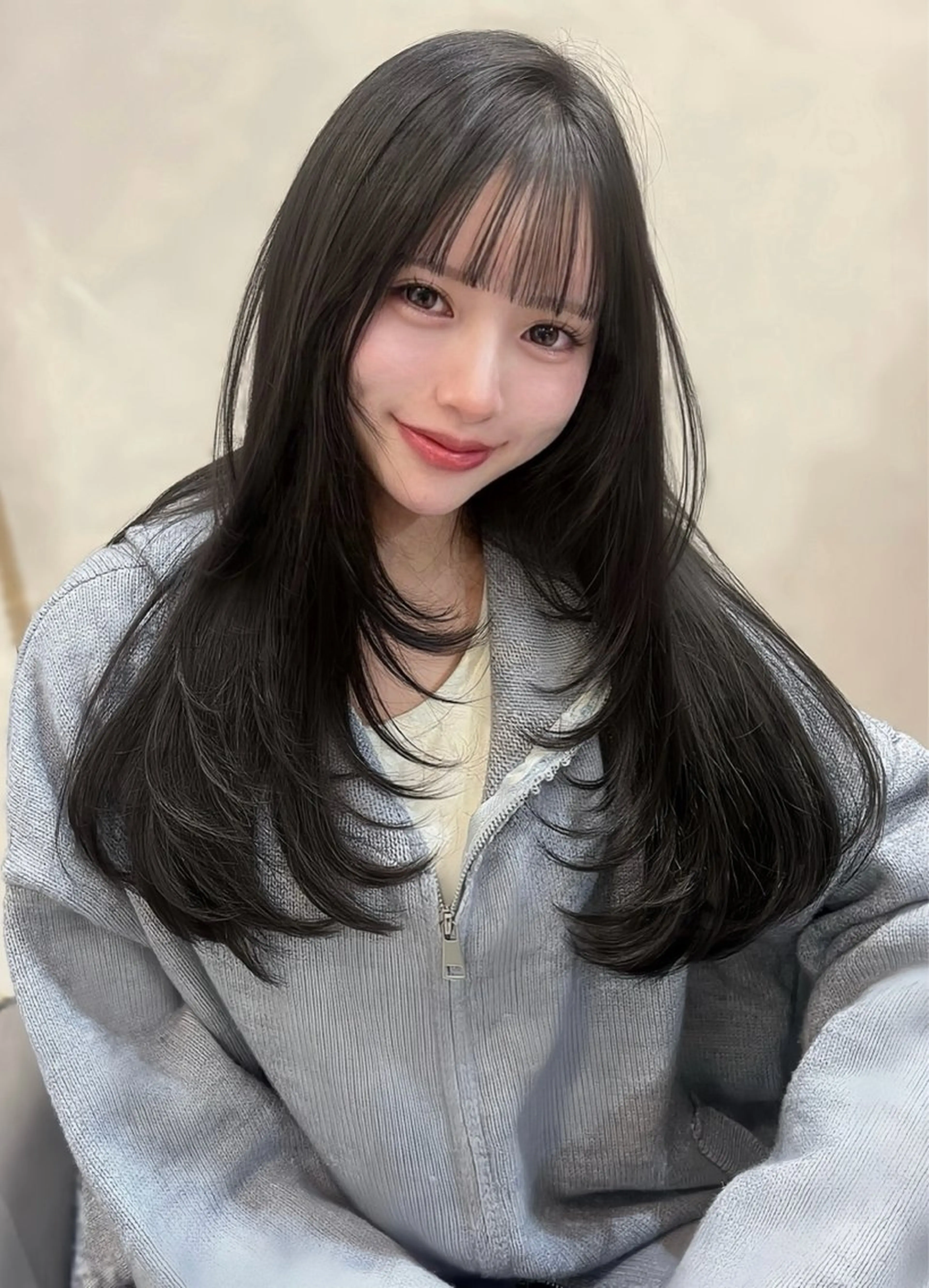 ロング カラー 梅田/透明感カラー ／レイヤー🤍カンのヘアスタイル