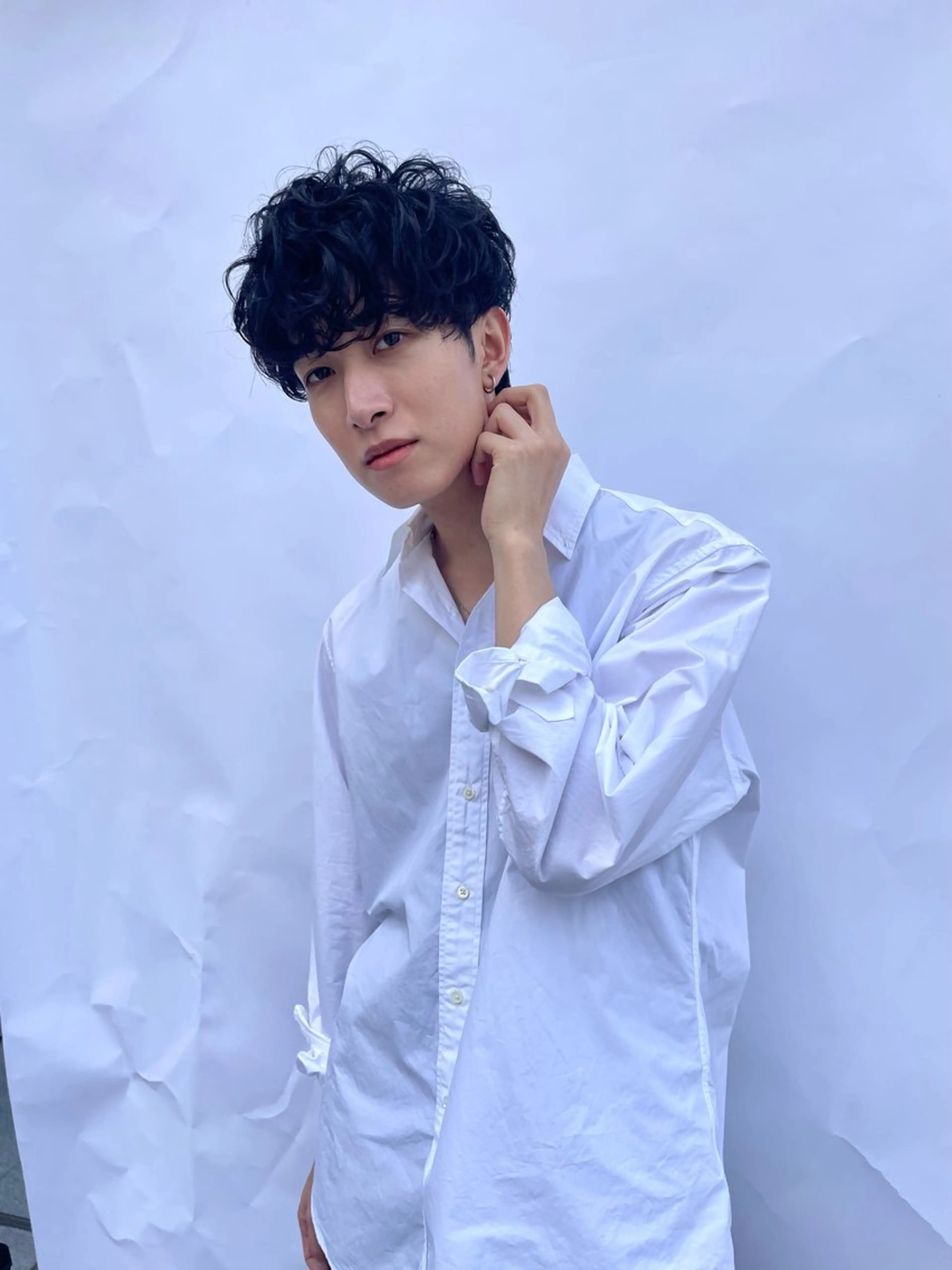 メンズ メンズ韓国風 マッシュ 白濱 友樹のヘアスタイル