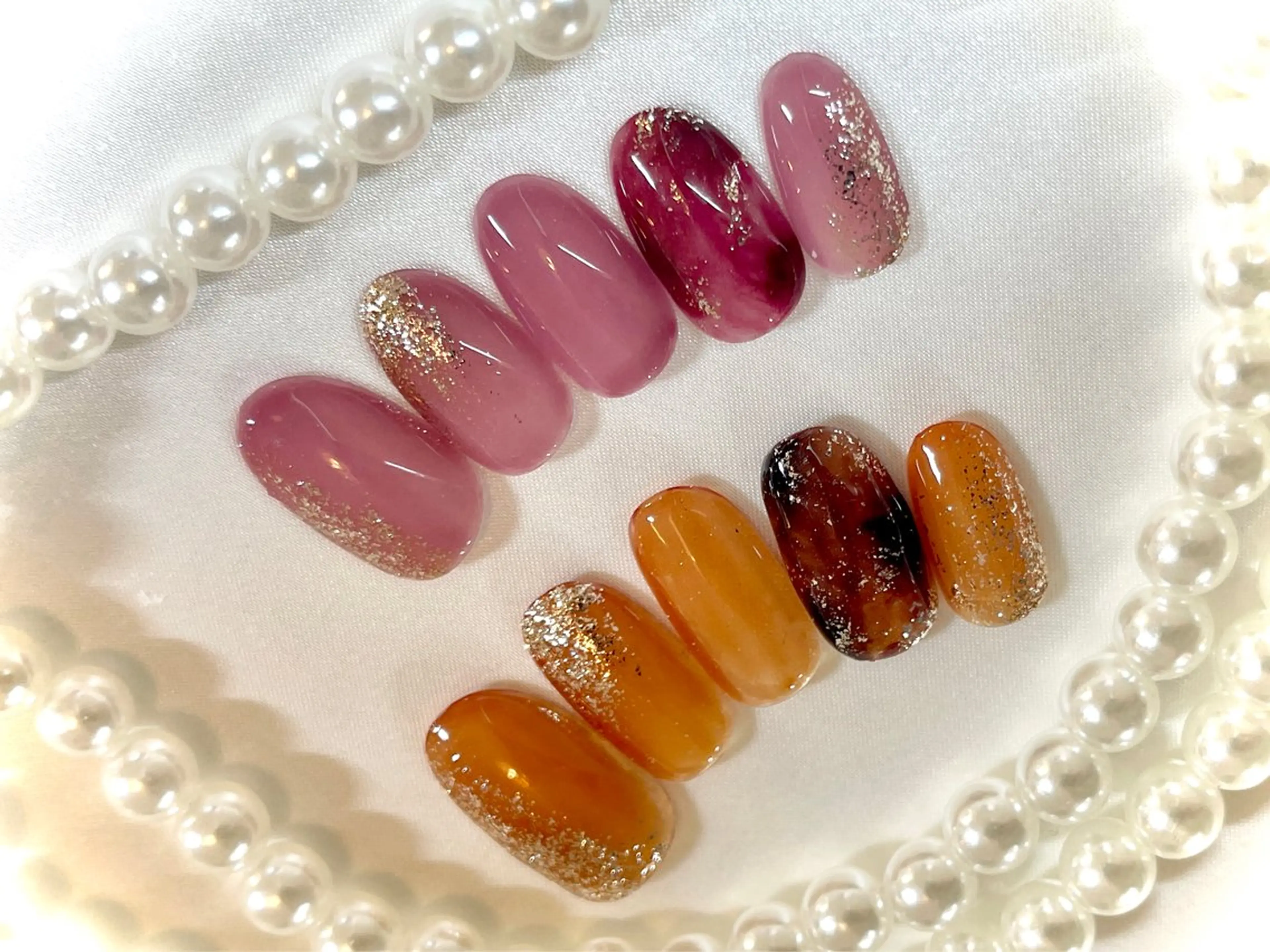 ネイル べっ甲ネイル Vogusty's Nail 鶴見店のネイルデザイン