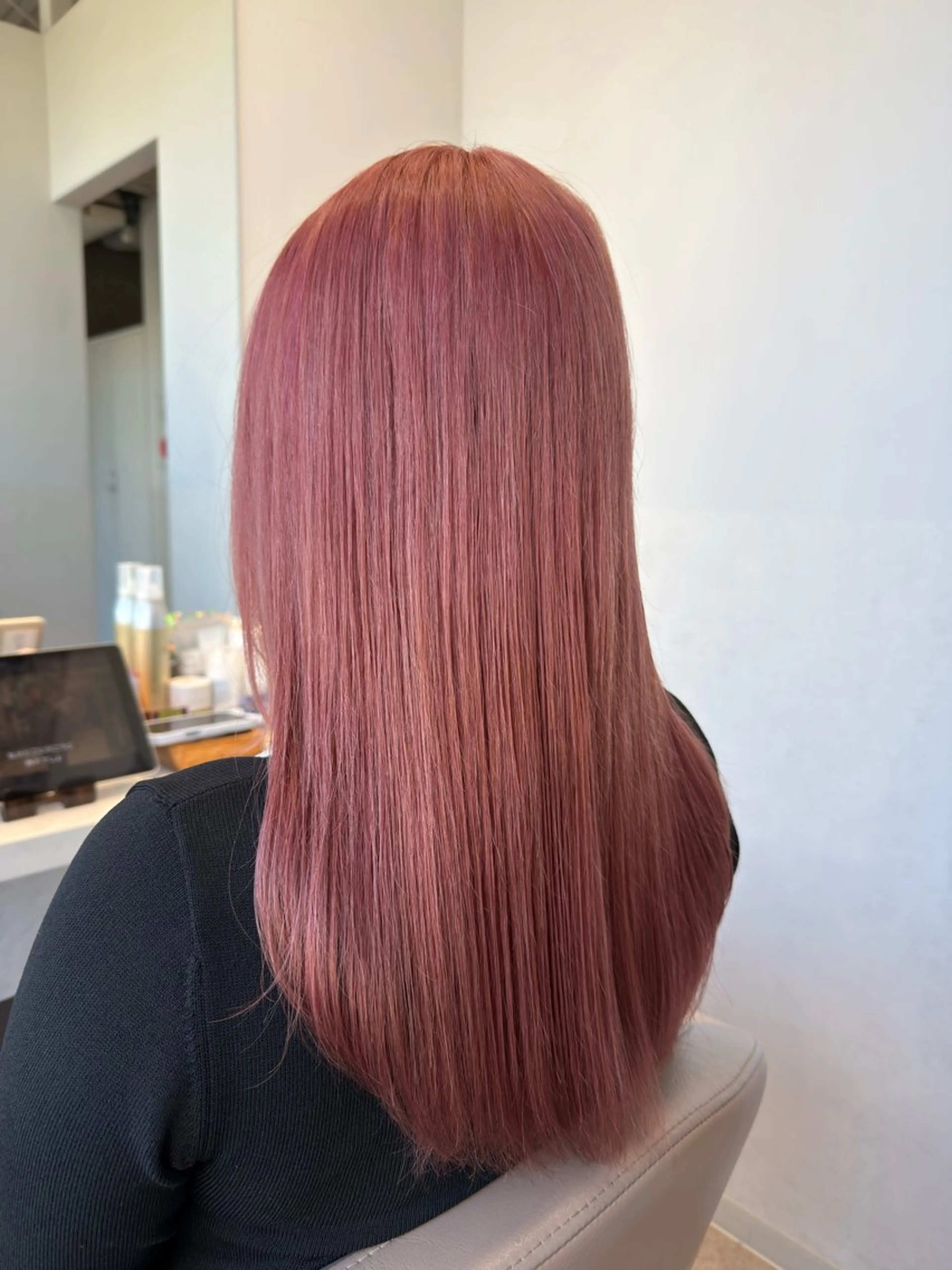 ロング カラー ピンクカラー 🍇おぐら めぐみ🍇のヘアスタイル