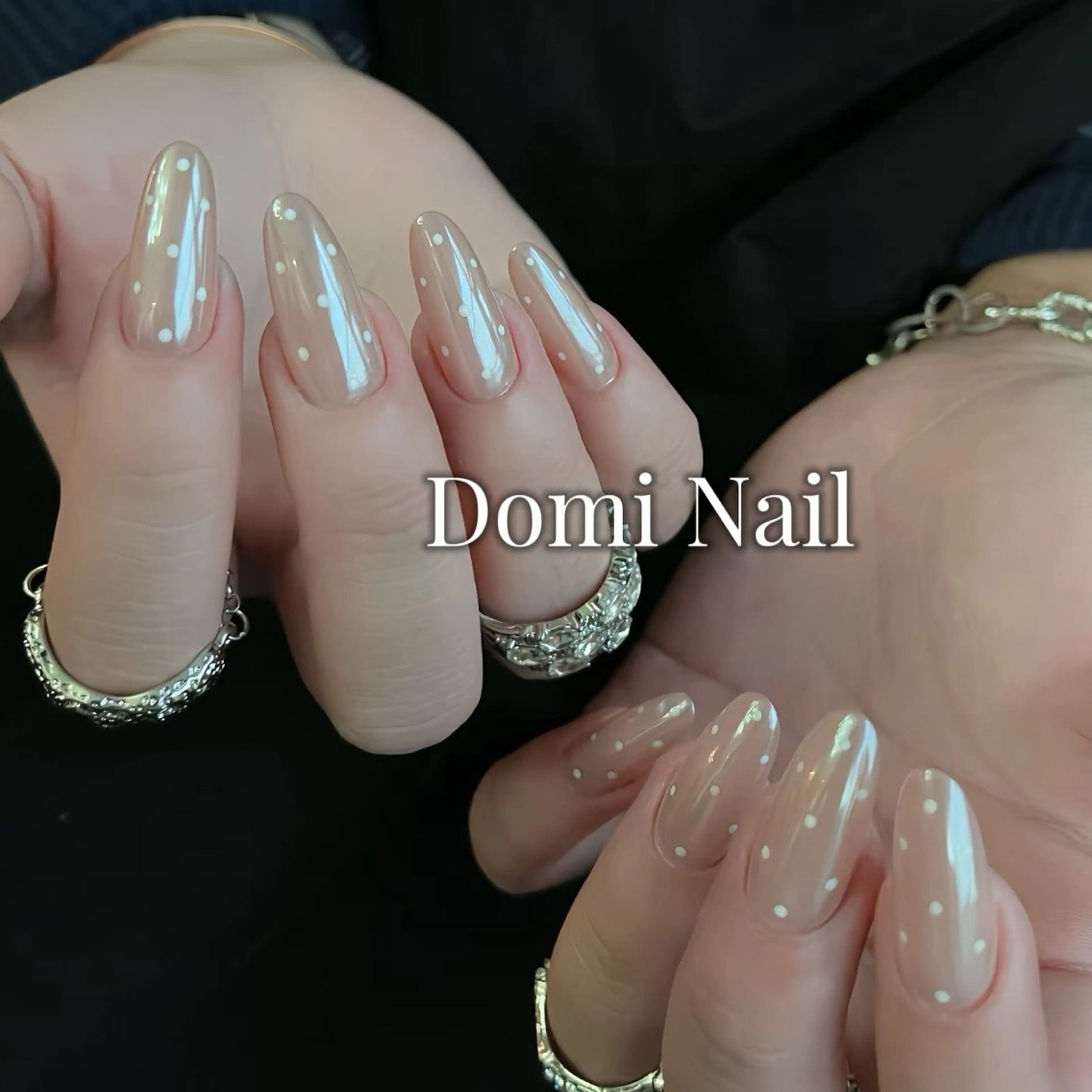 ネイル ドット 持ち込み ネイルチップ ハンドネイル Domi Nail Salonのネイルデザイン