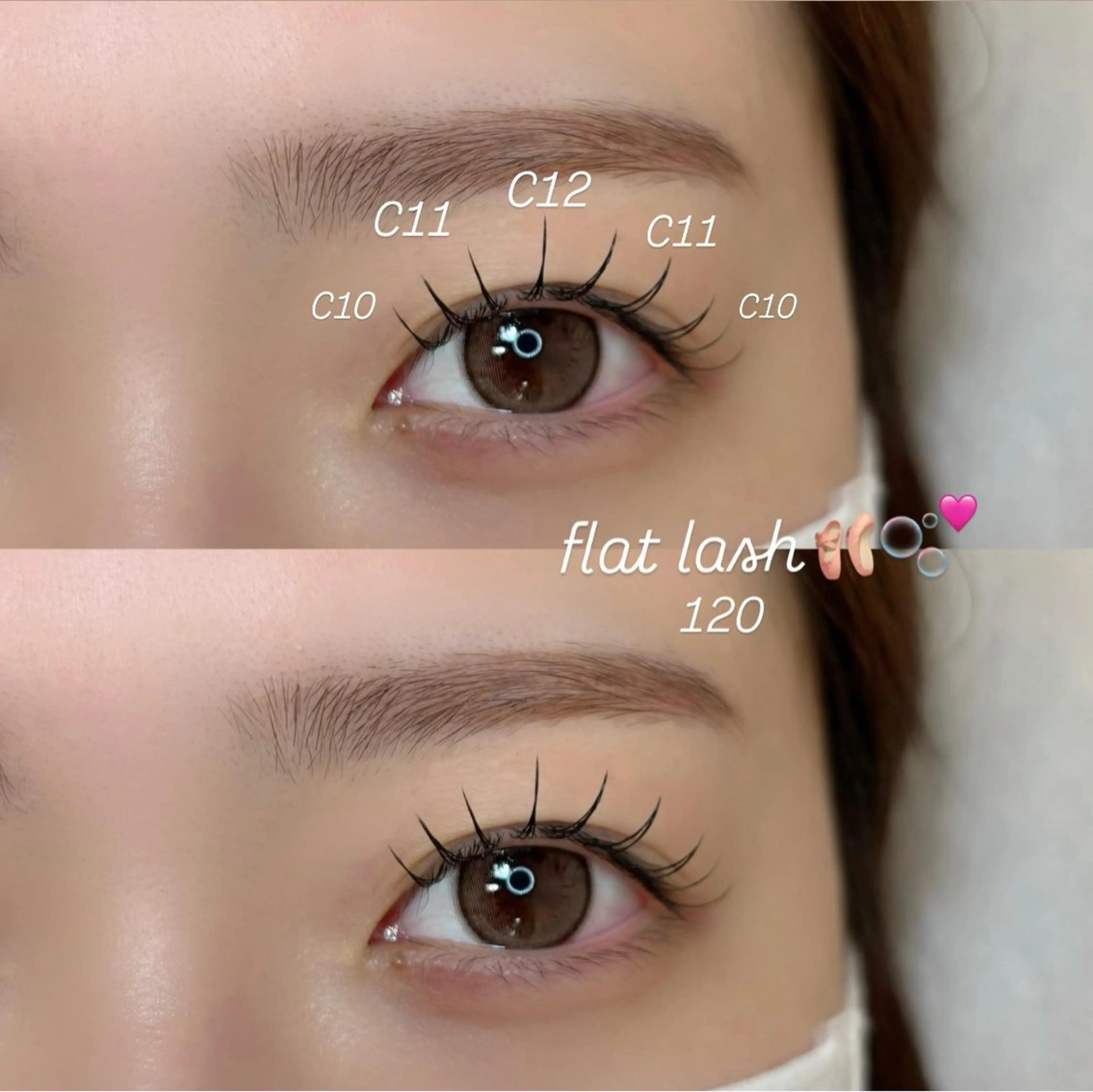 マツエク・マツパ バインドロック 束感まつ毛 フラットラッシュ 韓国風マツエク 天王寺シャルモン misakiのマツエク・マツパデザイン