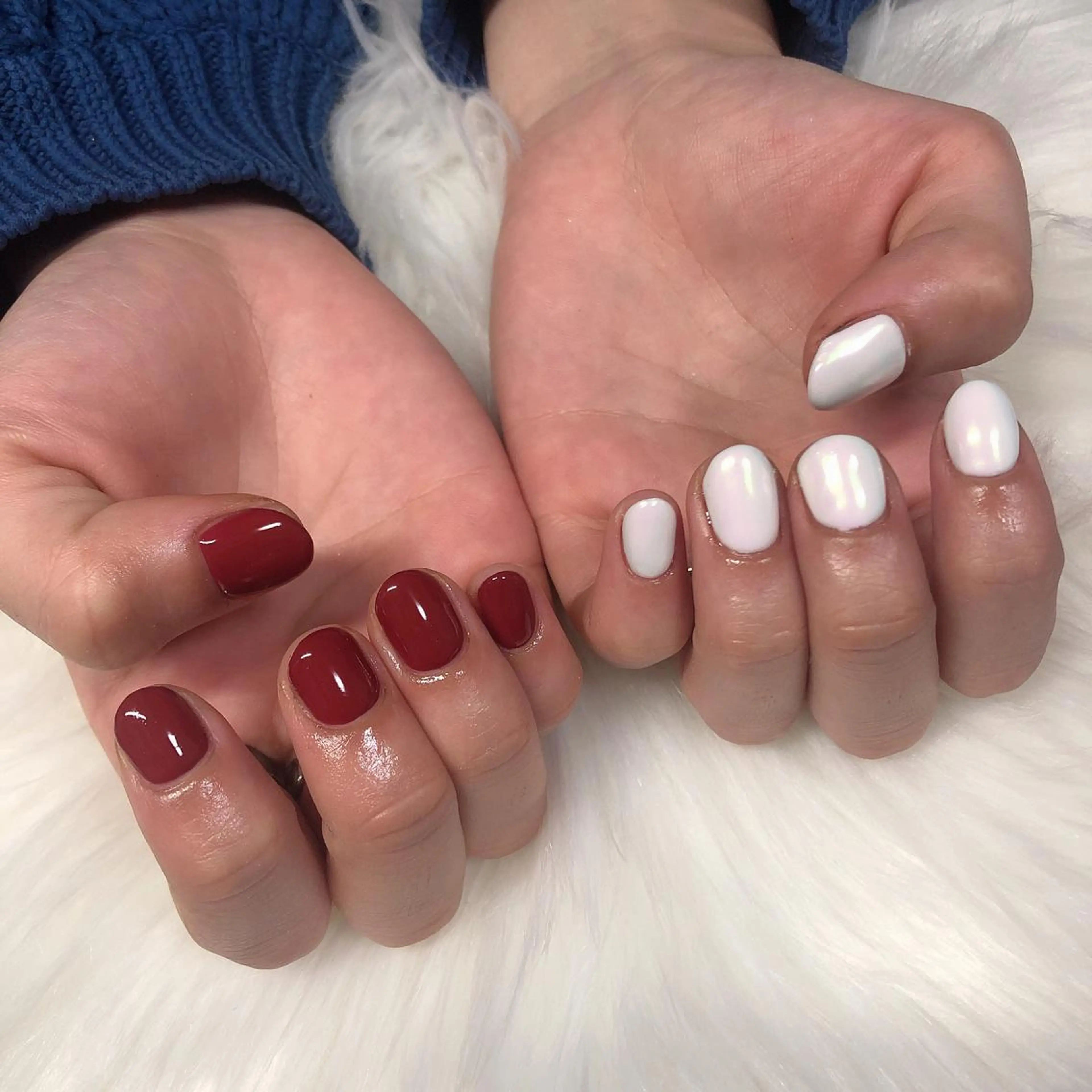 ネイル オーロラネイル ハンドネイル 西岡 杏のネイルデザイン