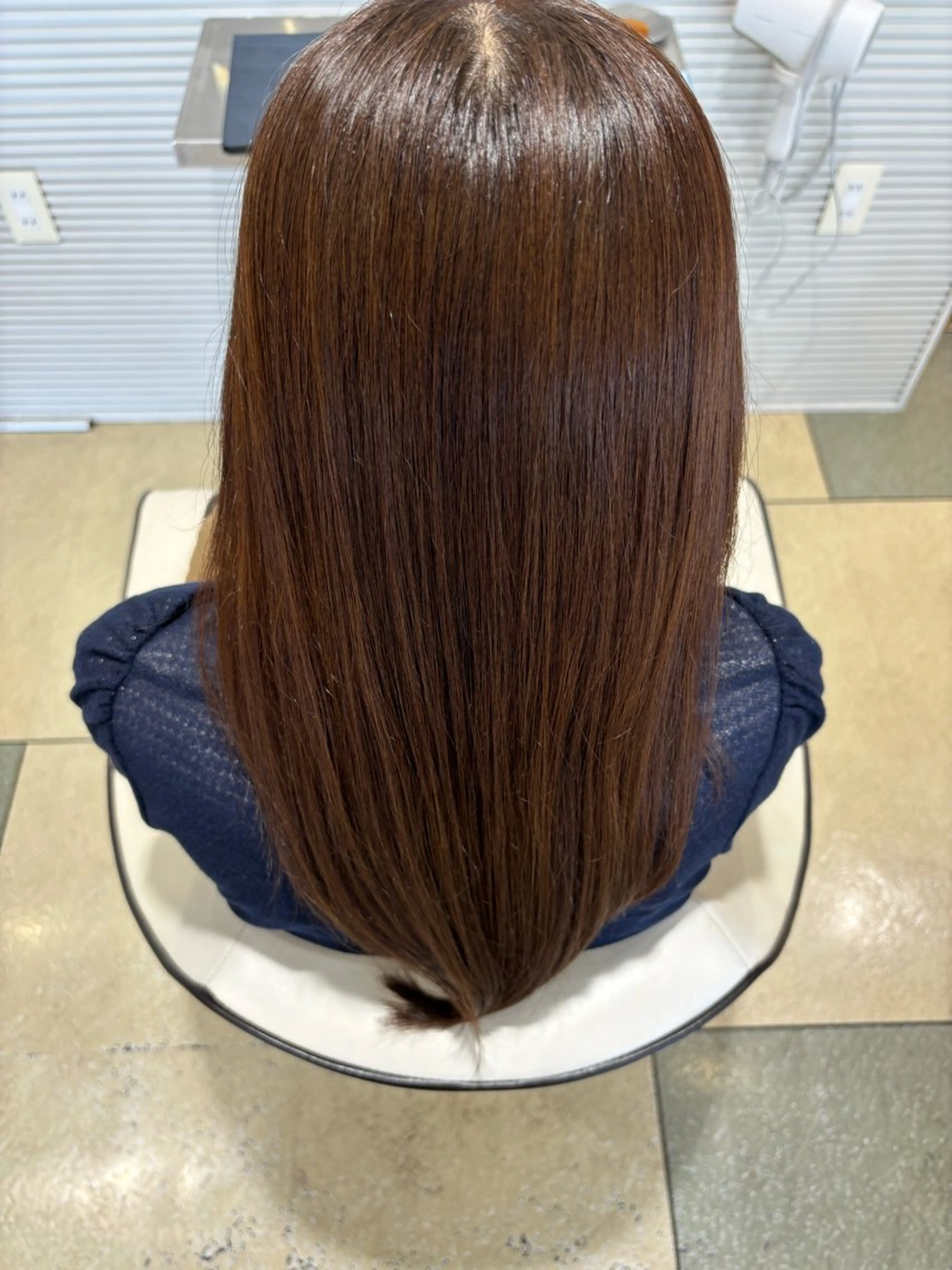 ロング カラー オリーブカラー 髪質改善 ロング トリートメント 透明感カラー/ くびれヘア/ユウユのヘアスタイル