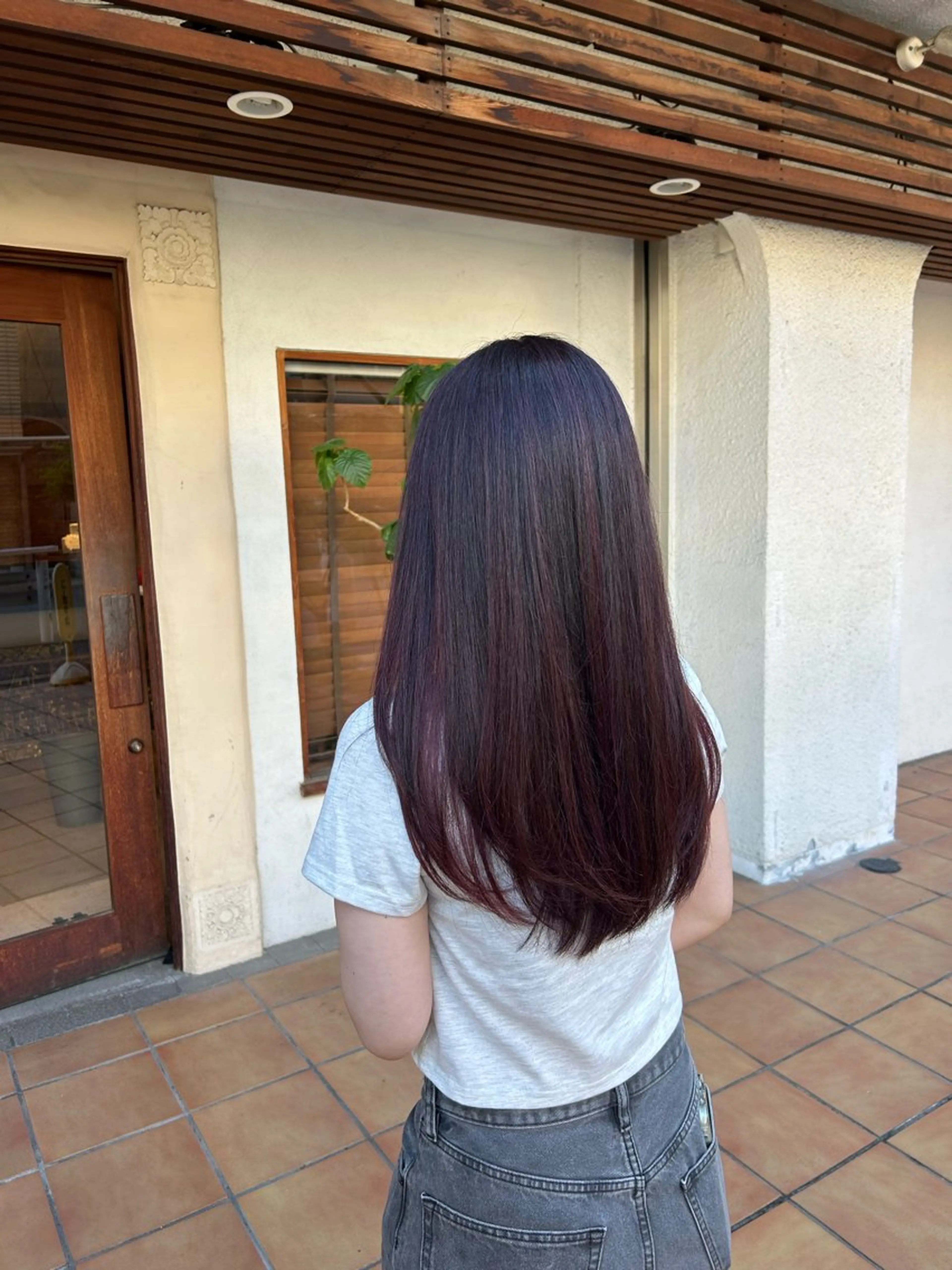 ロング カラー カット ヘアカラー トリートメント ヘッドスパ putri 川邉 優花のヘアスタイル