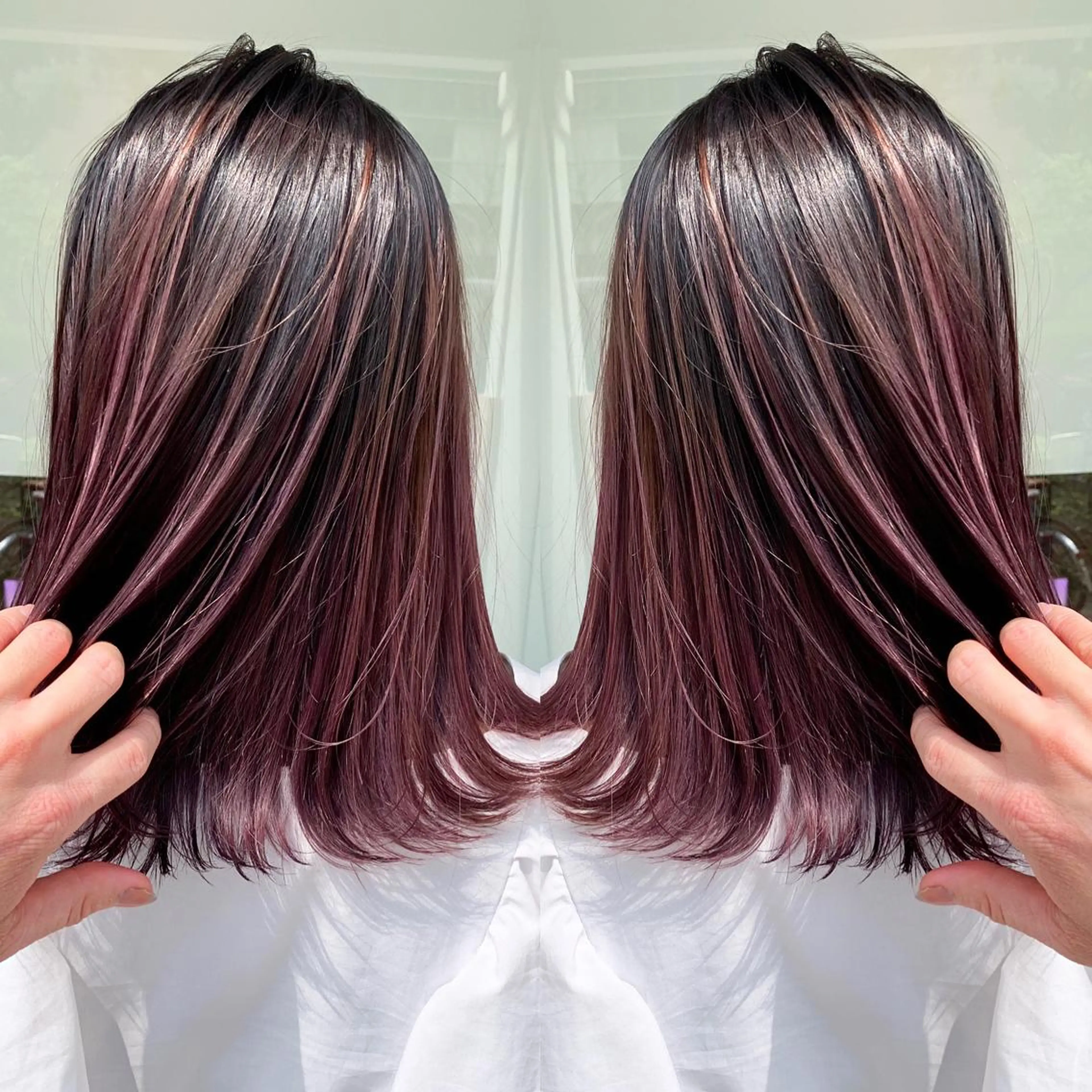 カラー ピンクカラー ✨艶ブリーチカラー ✨四ノ宮裕己のヘアスタイル