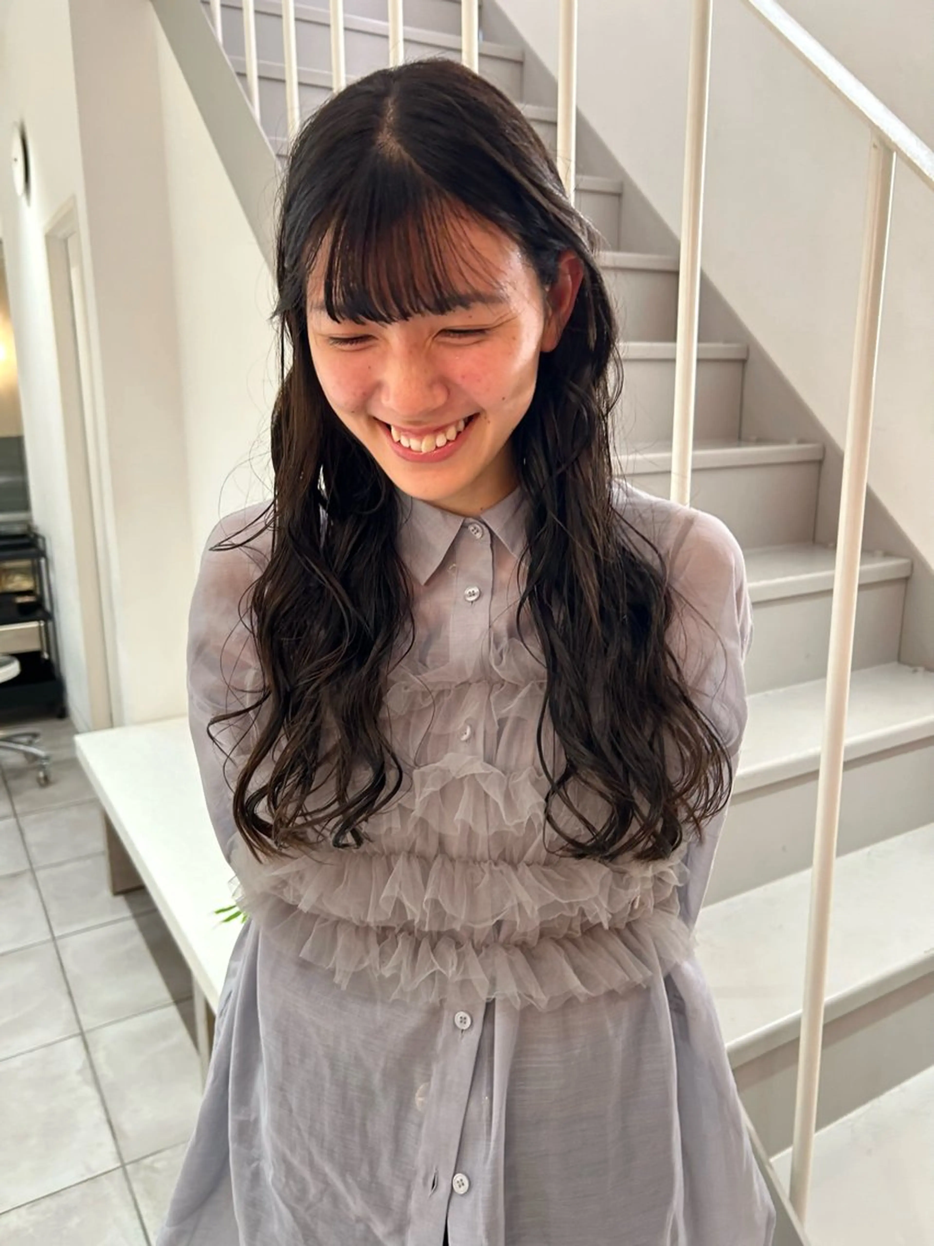 ロング パーマ hanabi /melt西梅田のヘアスタイル