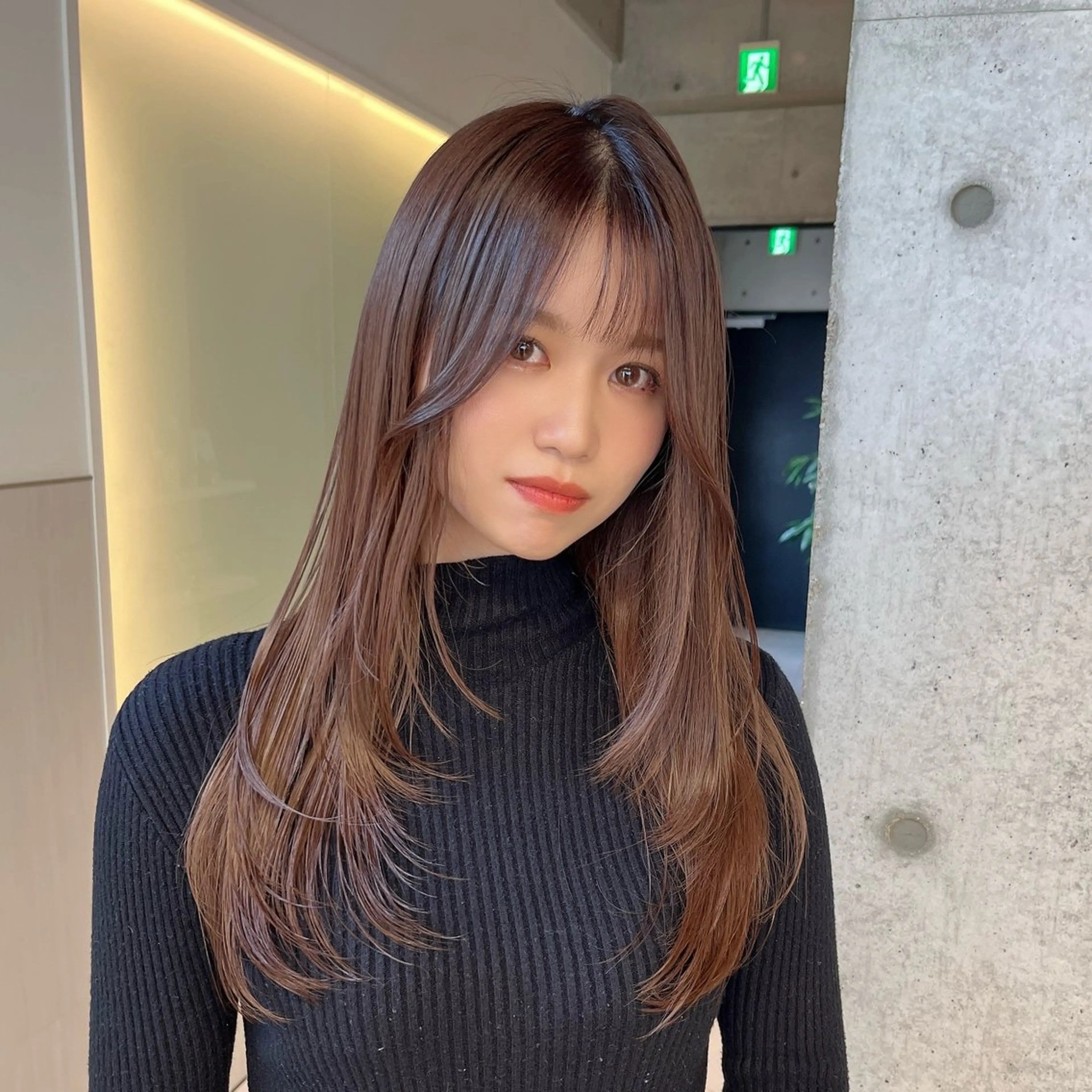 ロング レイヤーカット カット ヘアカラー りおな/髪質改善/ カラー /平尾のヘアスタイル