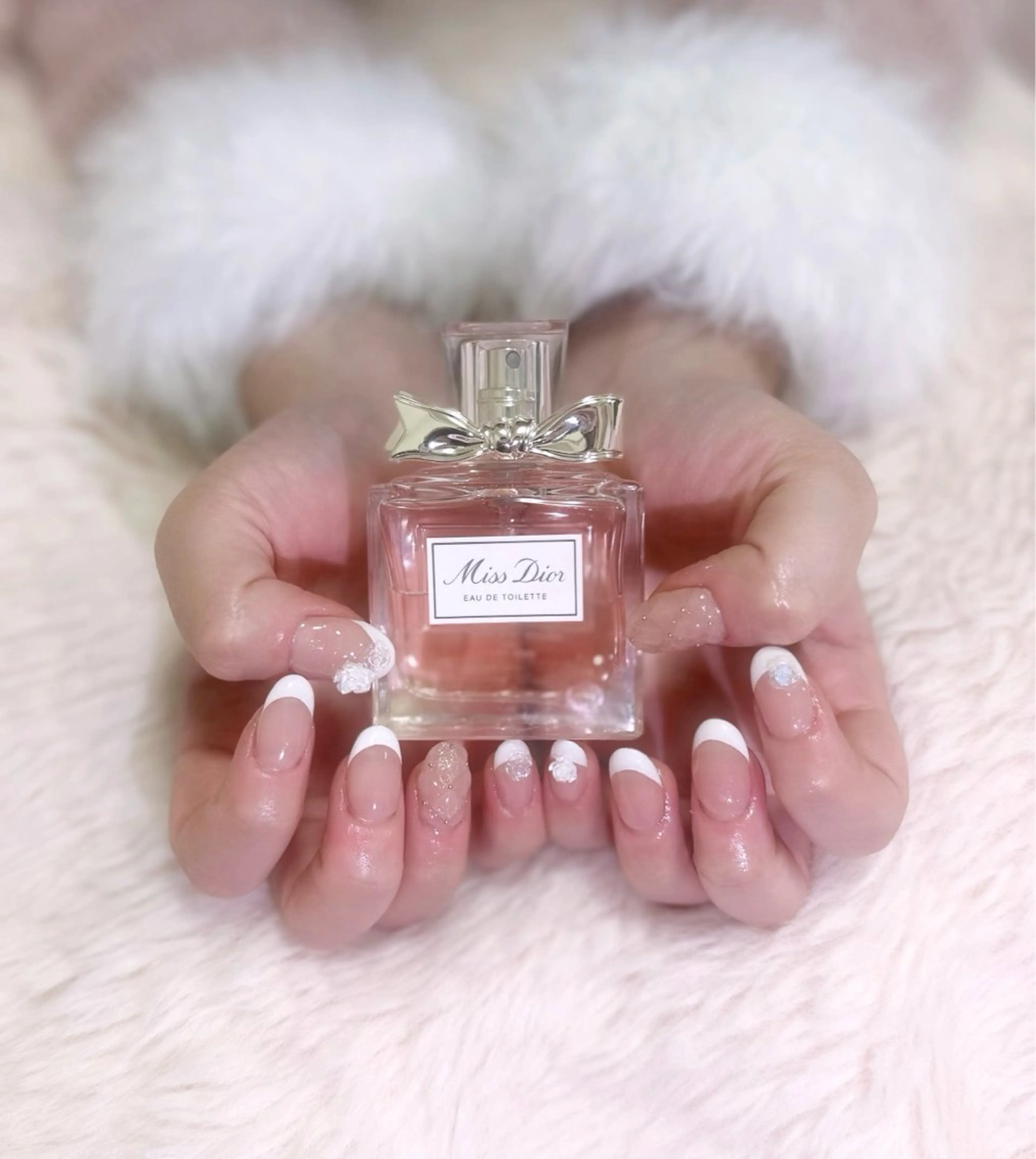 ネイル フレンチネイル 岸 柚花のネイルデザイン