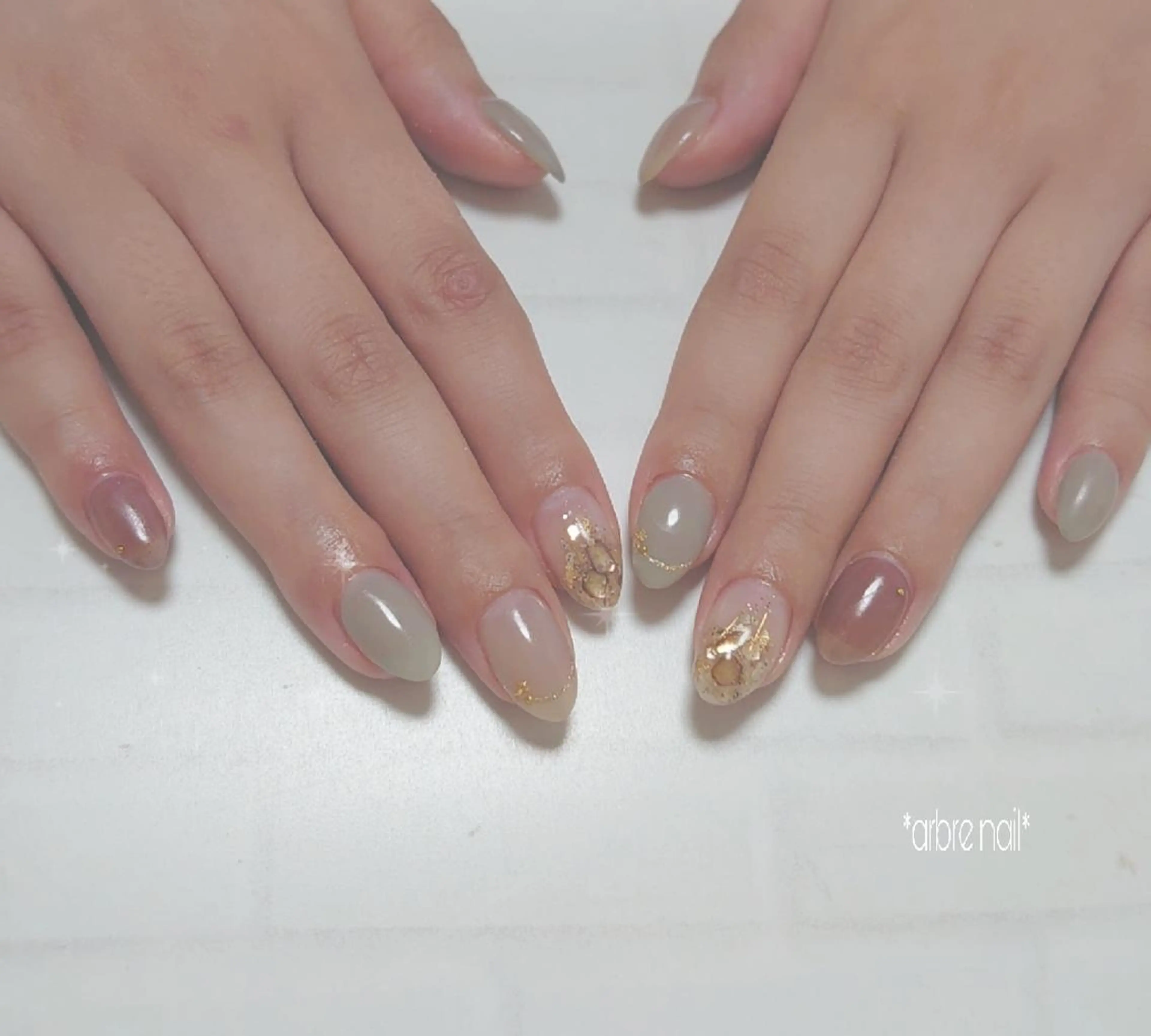 ネイル *arbre nail*.アーブルネイル所属・✯.。 arbre nail 。✯.のネイルデザイン